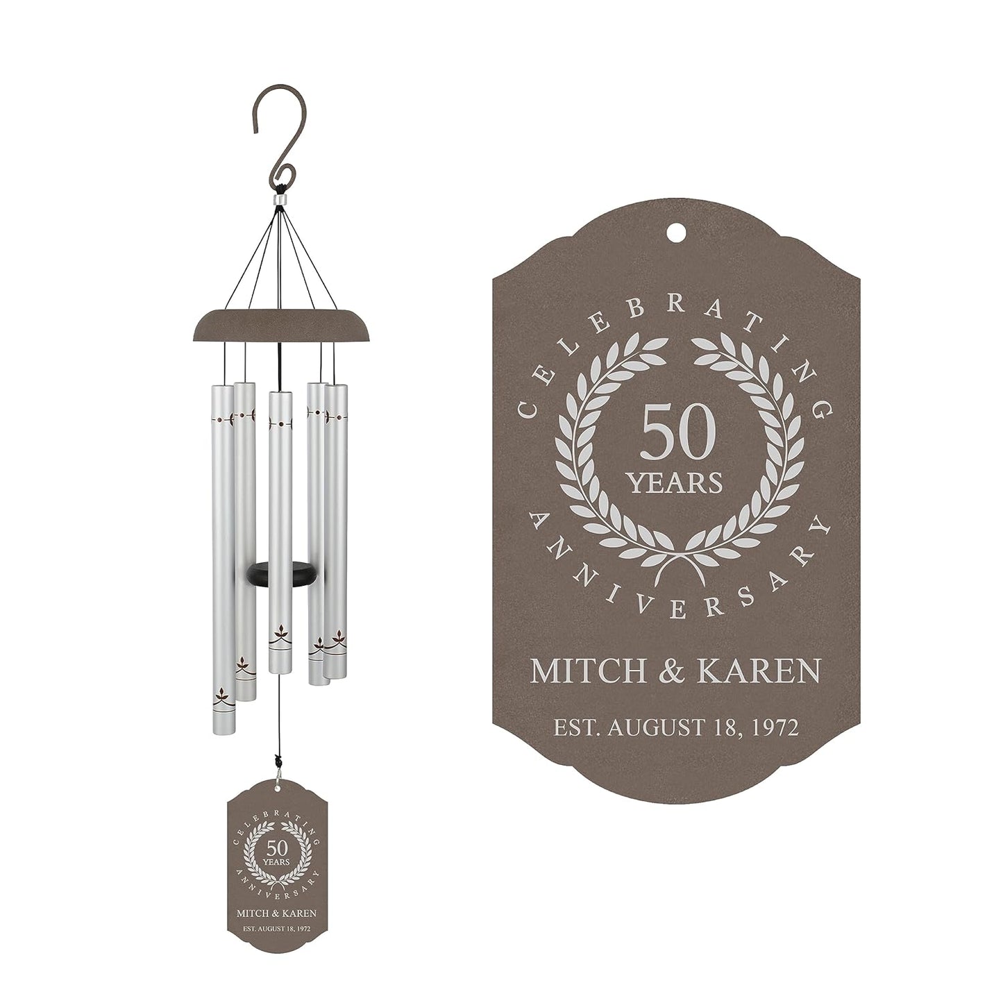 Personalized Wedding Anniversary Wind Chime for Lasting Memories