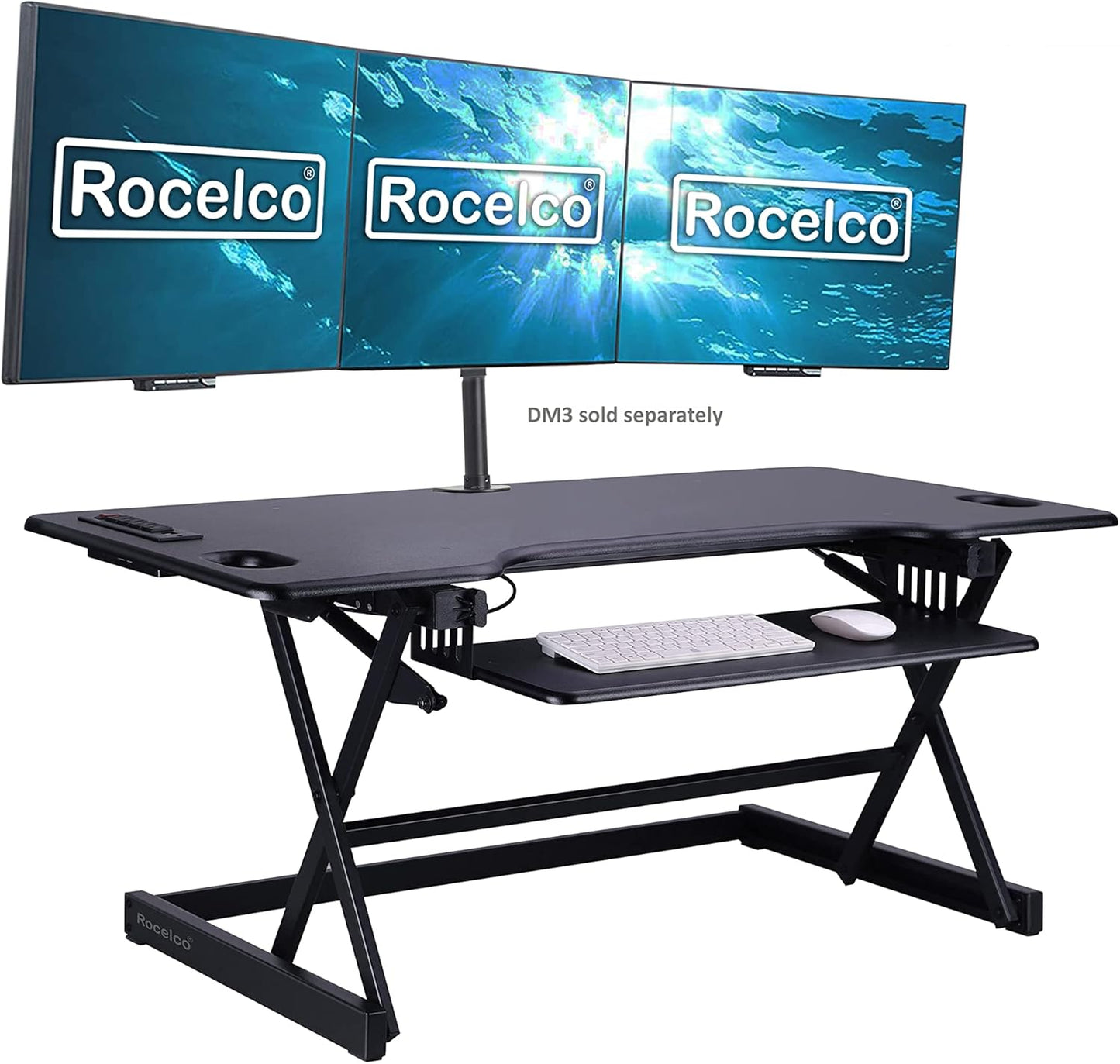 Rocelco 46in Height Adjustable Standing Desk Converter Review
