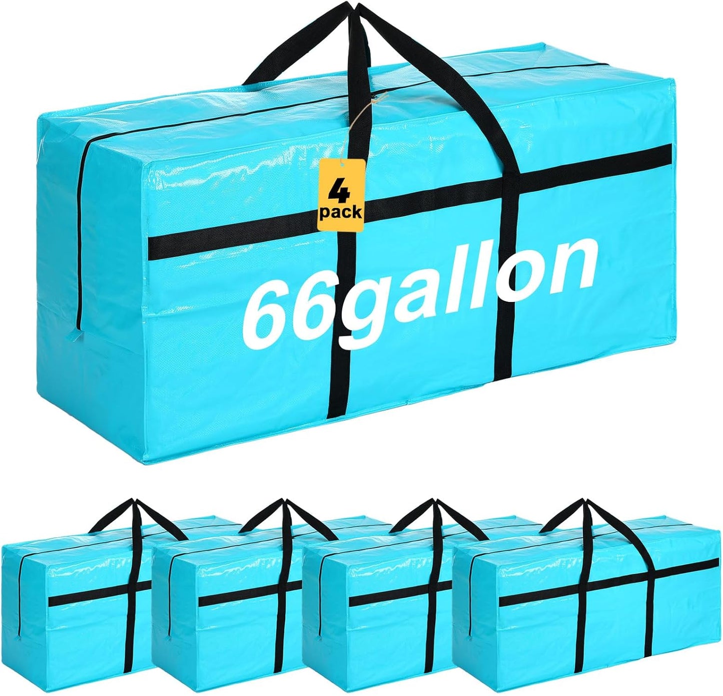 66 Gallon Large Moving Bags for Easy Storage and Transport