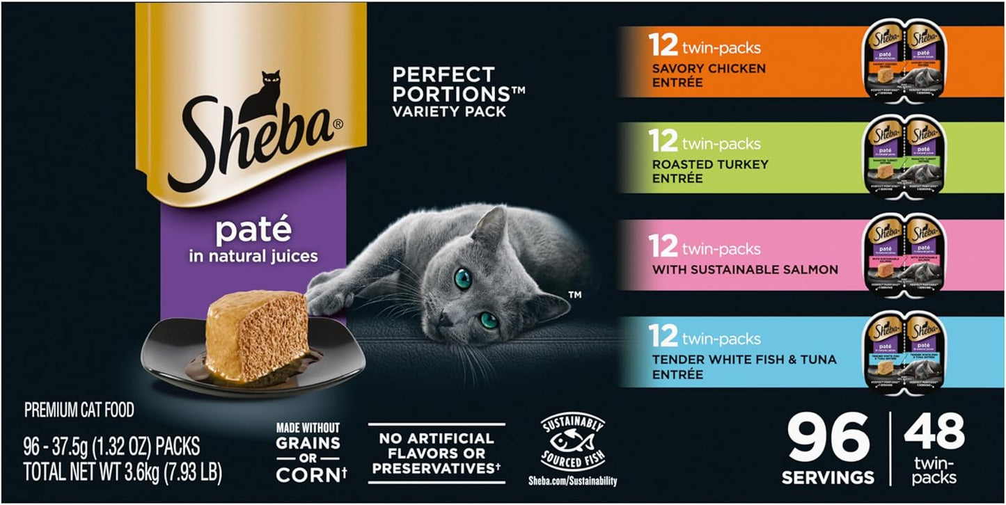 Sheba Perfect Portions Wet Cat Food Variety Pack for Cats