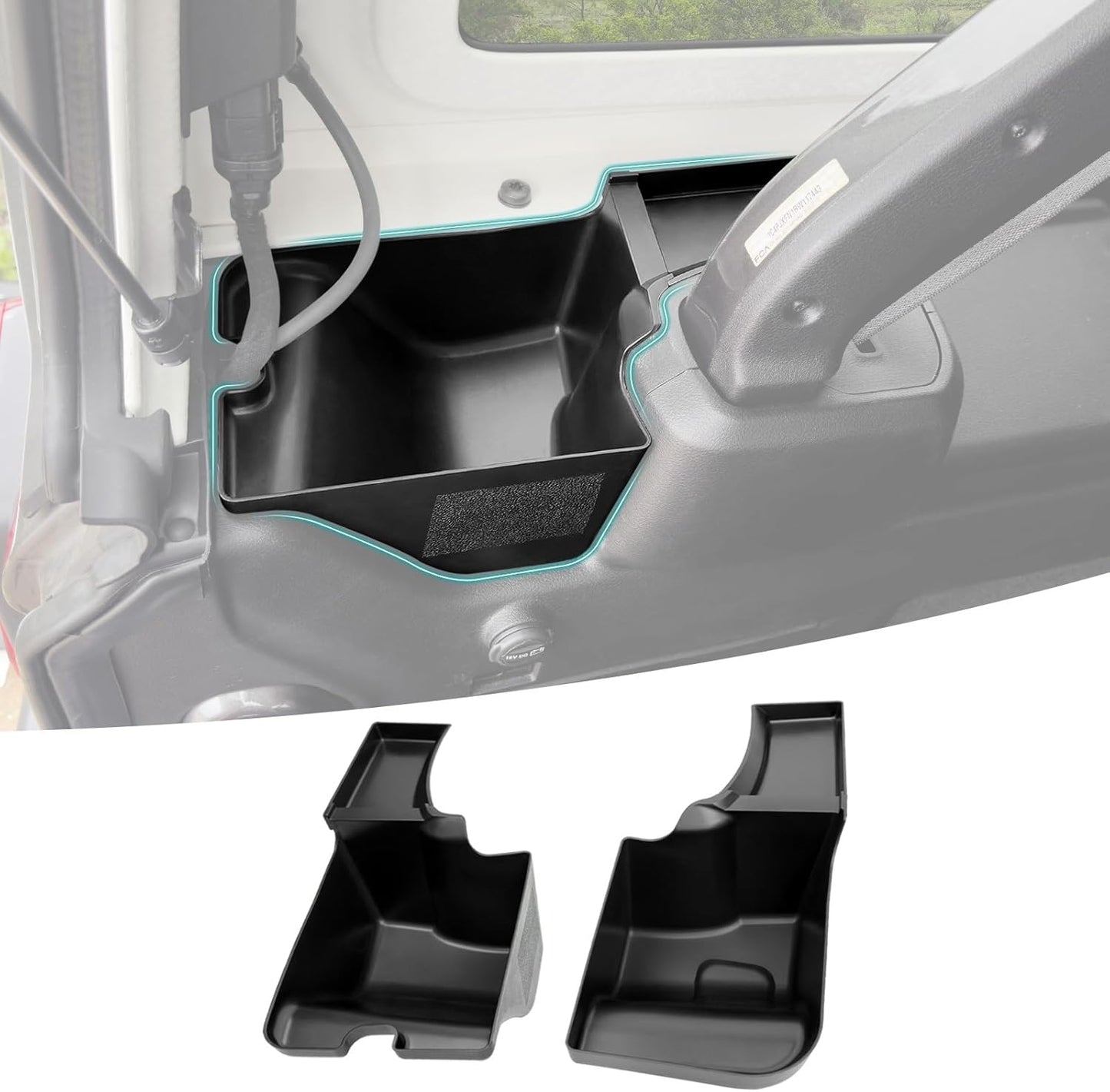 Rear Trunk Organizer Tray for 2024 2025 Jeep Wangler JL JLU
