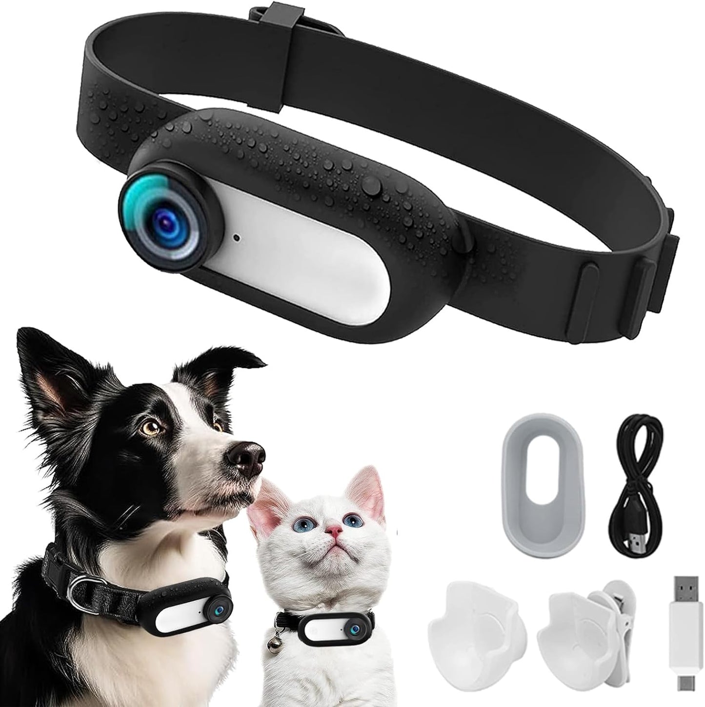 1080P Cat Cam Collar: Record Your Purr-fect Moments!