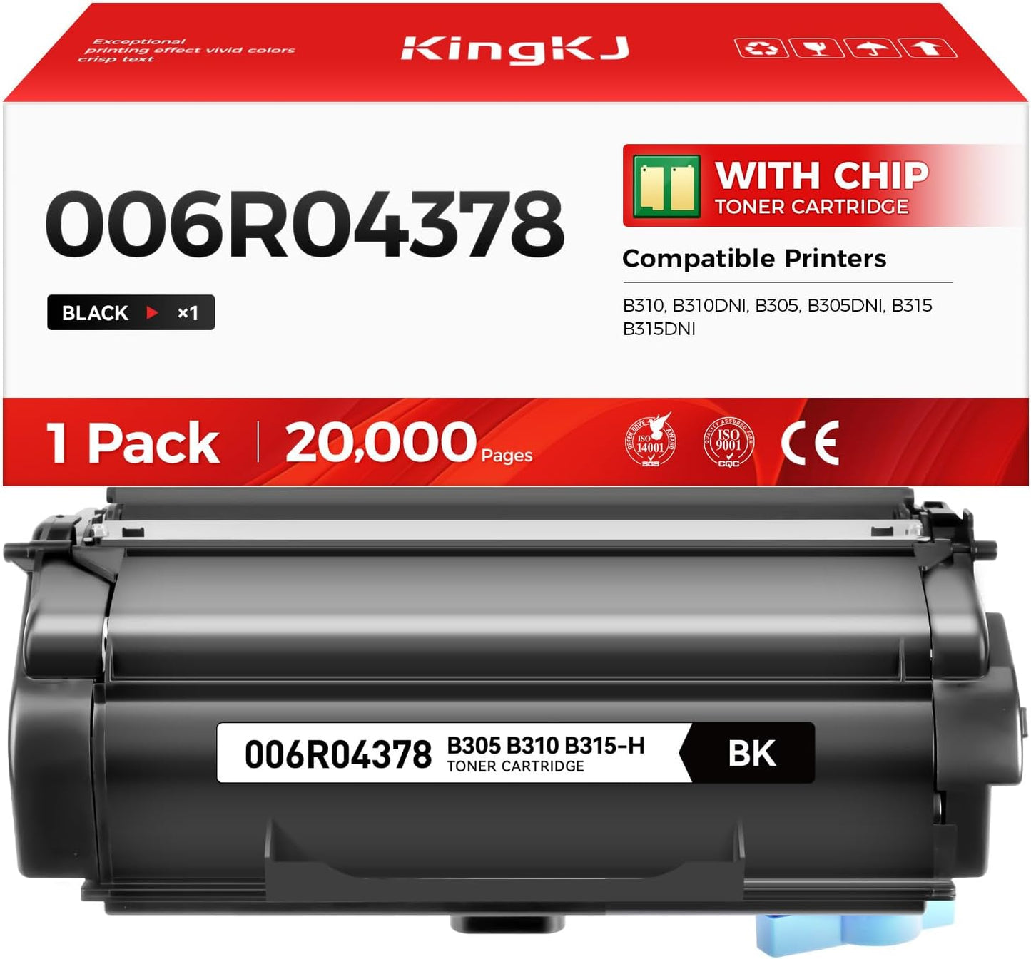 High-Yield Black Toner Cartridge for Xerox B310 B315 B305 Printers