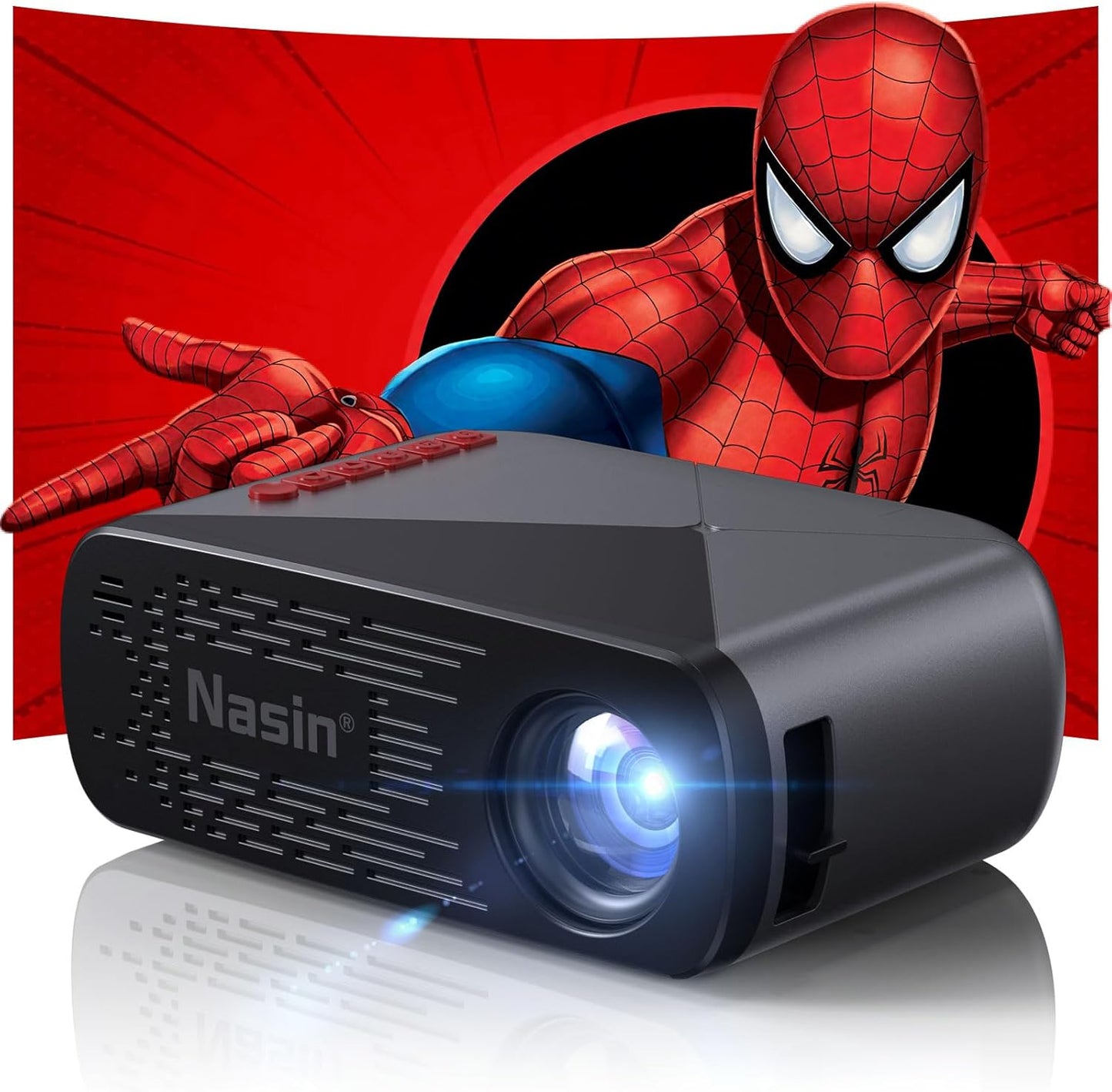 Nasin VF290WF Mini Projector 1080P HD for Home Theater Fun