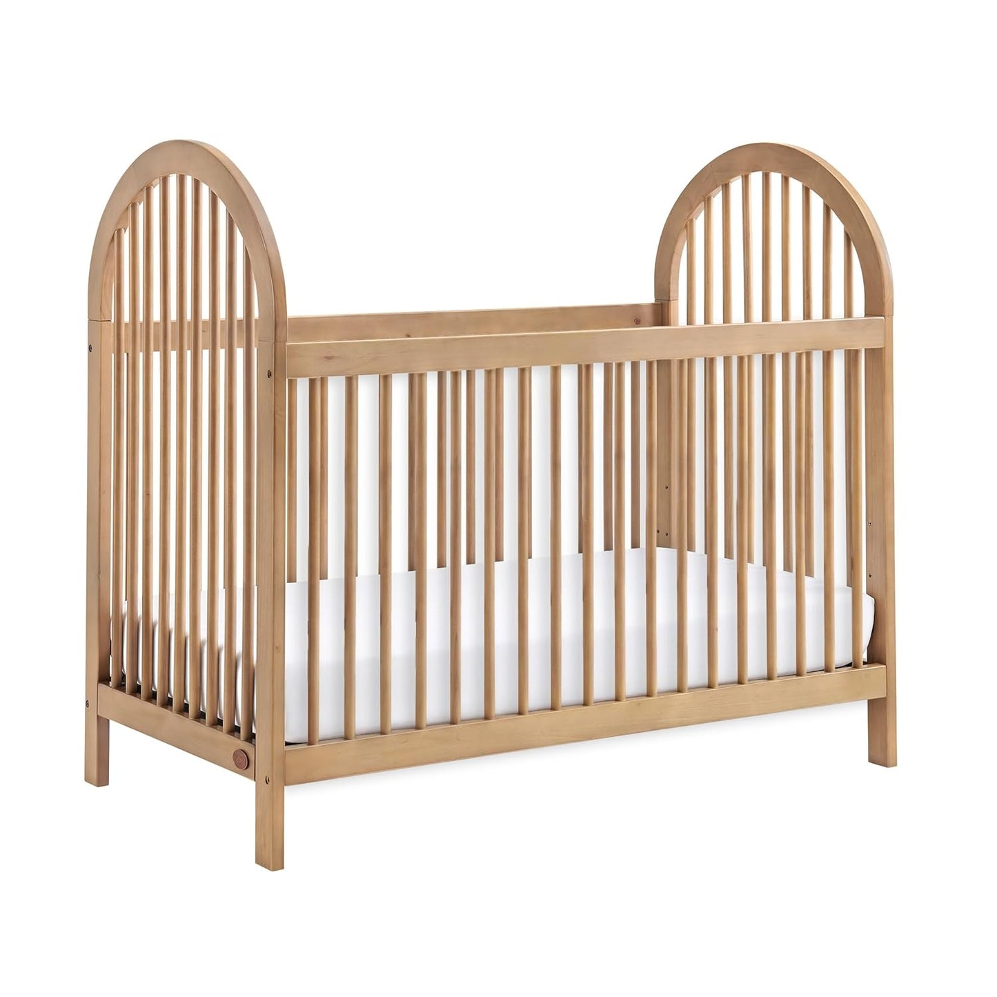 Soho Baby Everlee 3-in-1 Island Crib in Honey Wood for Nursery