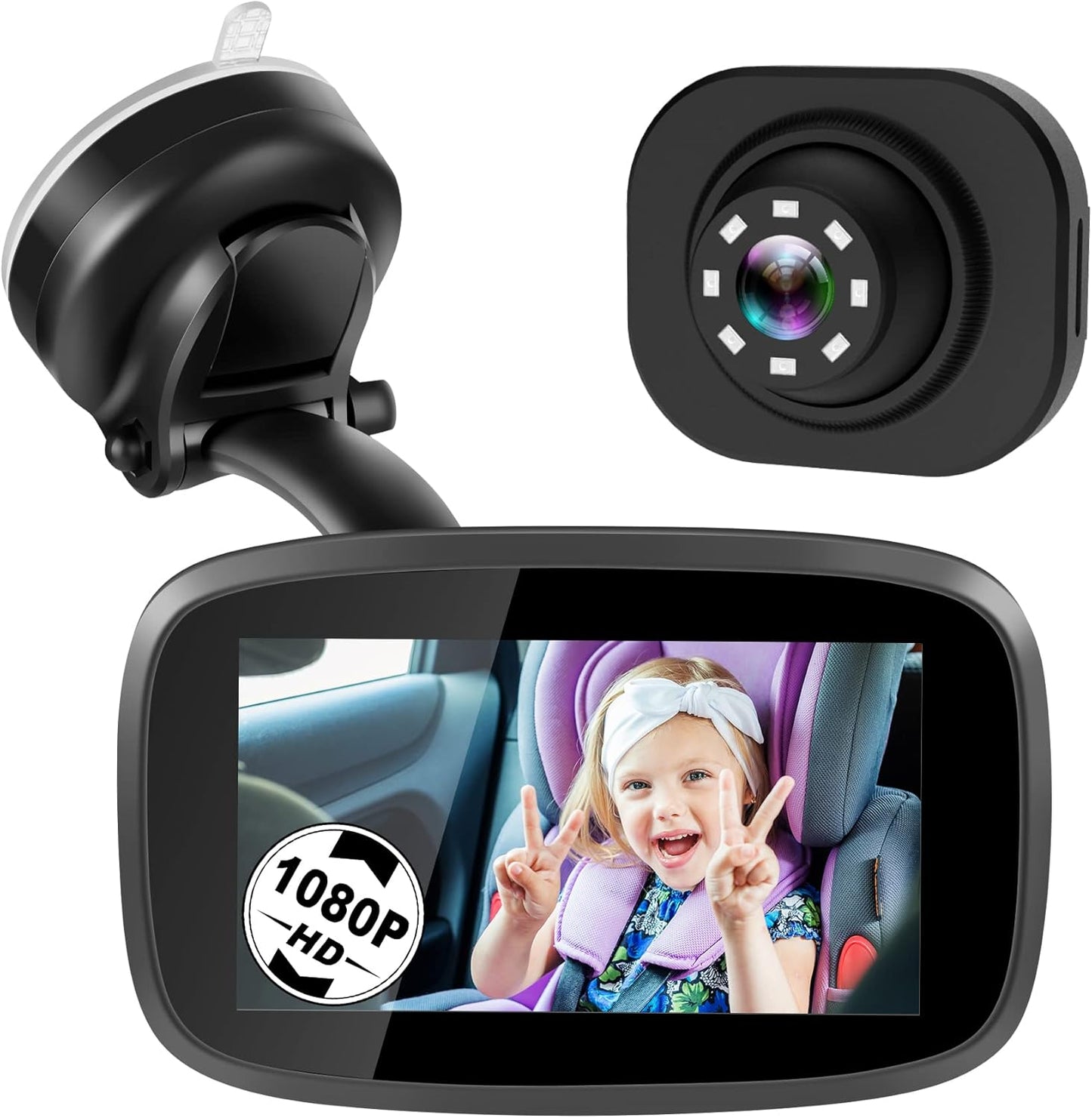 Shybaby 1080P Baby Car Mirror: HD Night Vision & Wide View