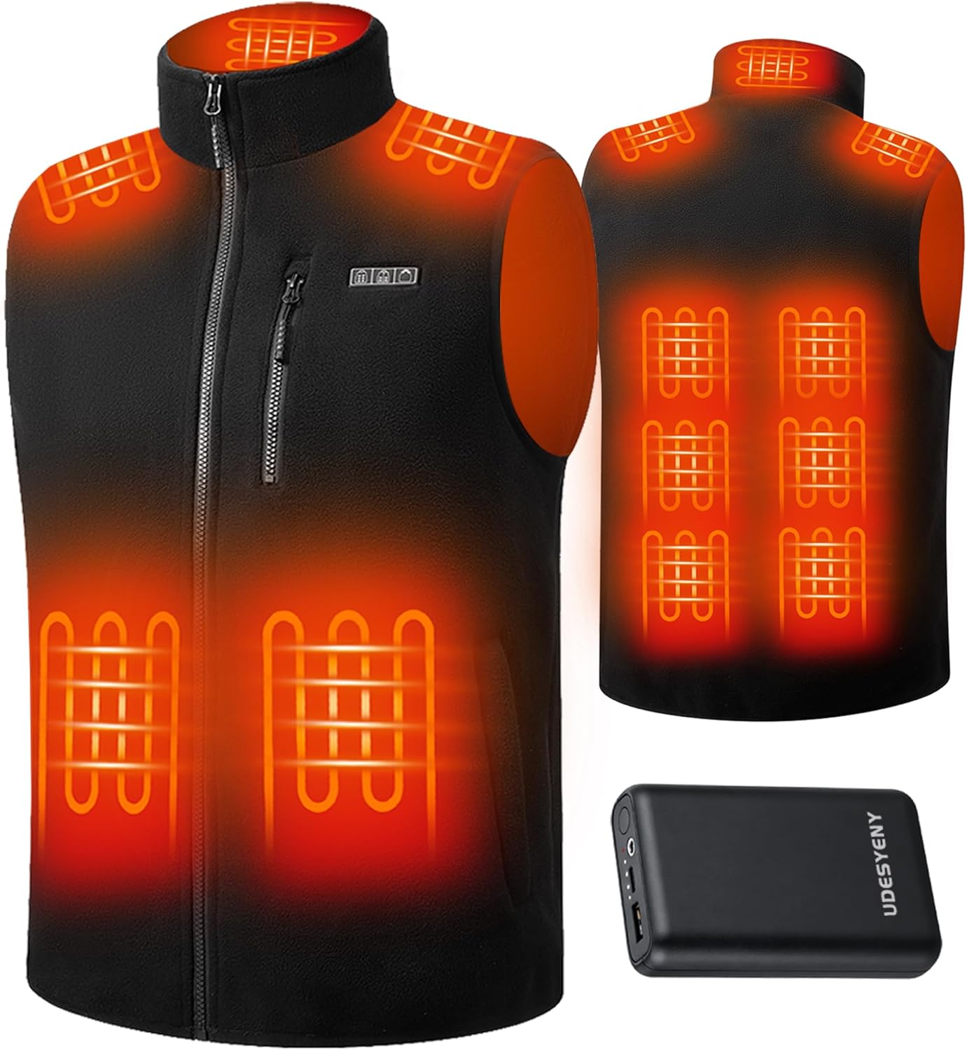 Heated Vest for Men with 11 Heating Zones and 16000mAh Battery