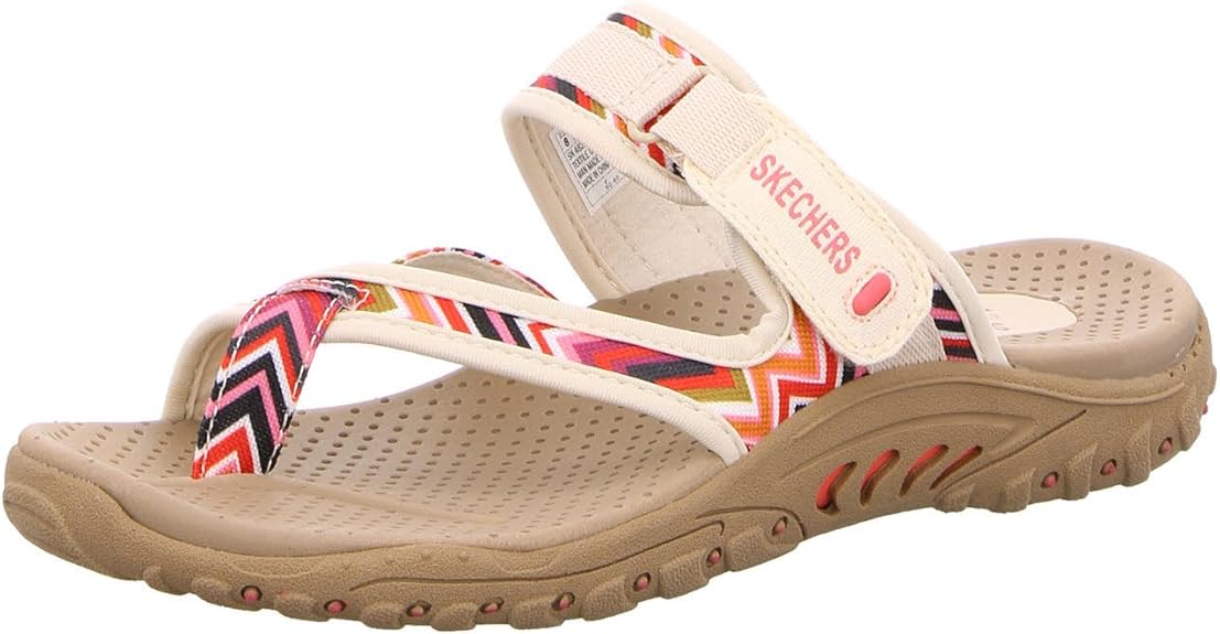 Skechers Women's Reggae-Zig Swag Flip-Flop Sandals for Comfort