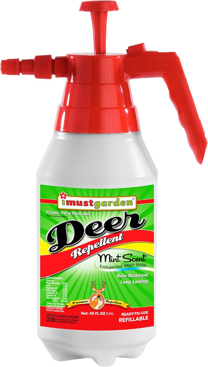 I Must Garden Deer Repellent: Effective Mint Scent Spray 45oz