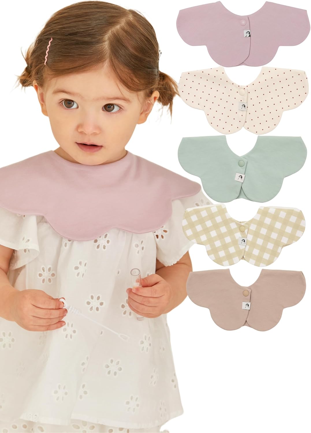 Konny Baby Bibs Set: Soft, Absorbent Bandana for Drooling