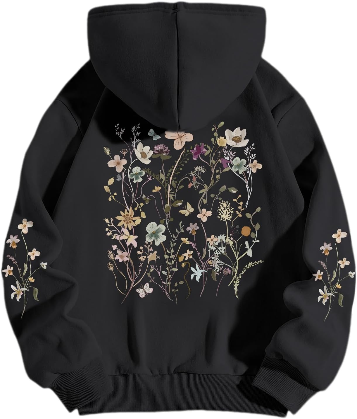Cute Floral Vintage Hoodie by Sulayesh