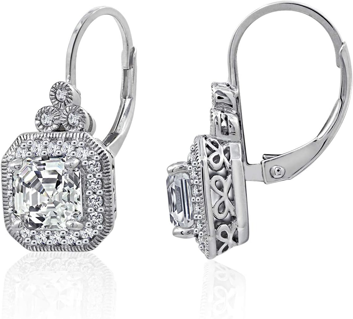 Antique Drop Earrings with Infinite Elements Zirconia for Elegance