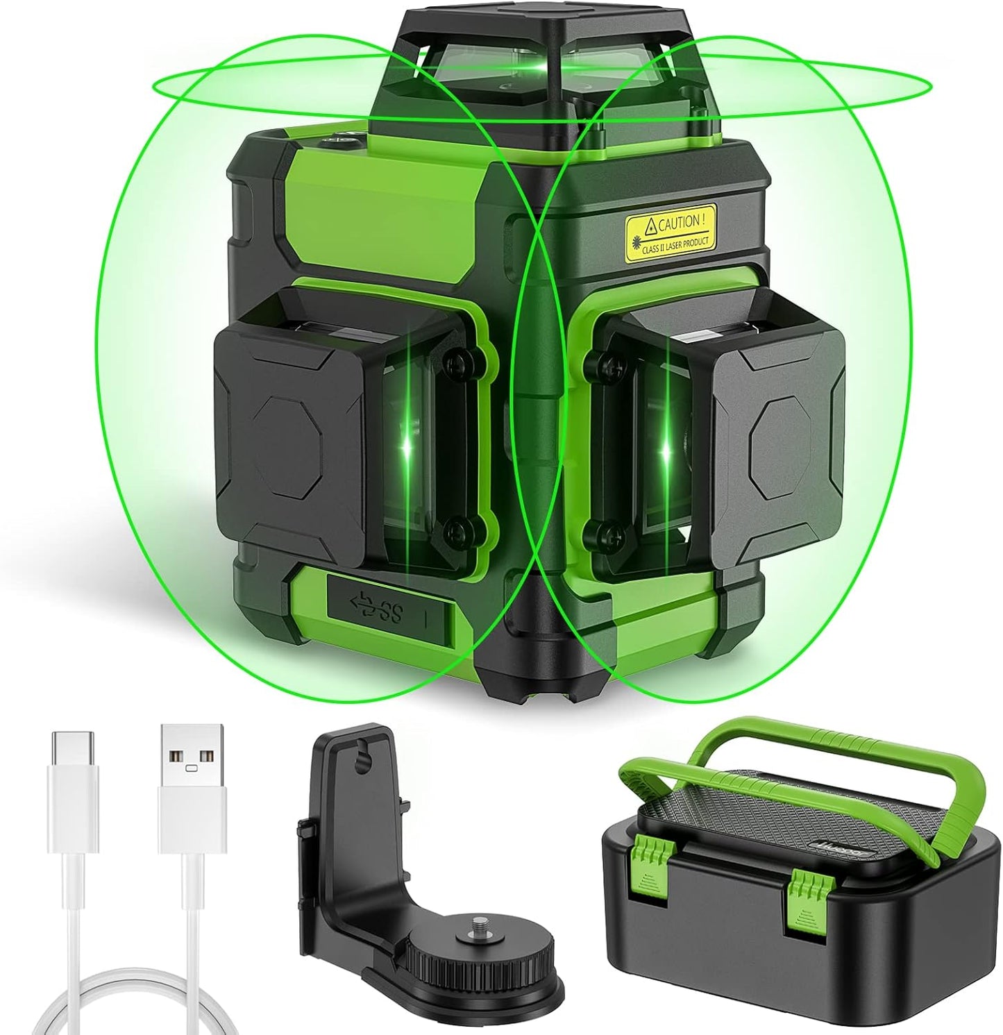 Huepar 360 Self Leveling Green Laser Level for Construction Use