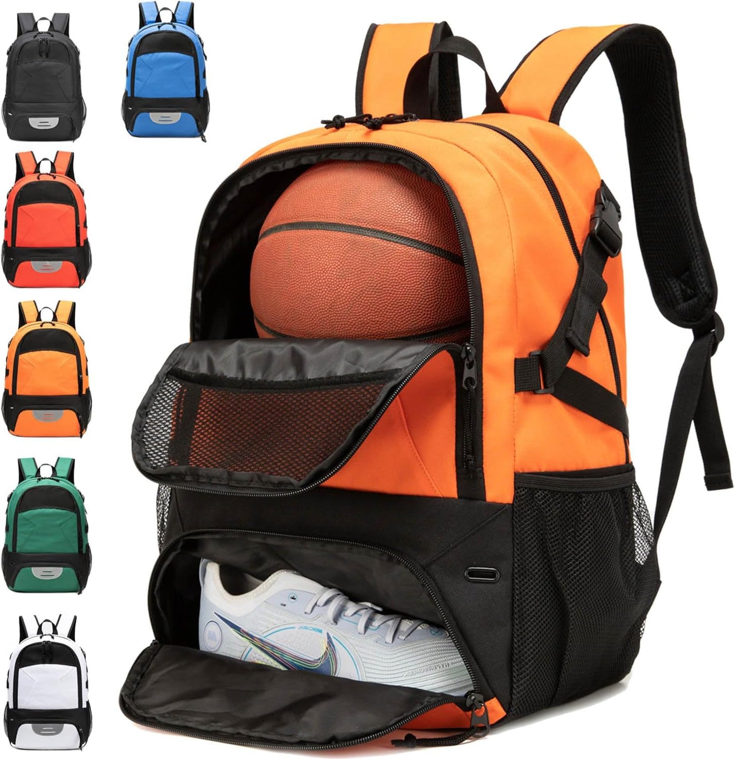 Basketball Bag Backpack for Sports Equipment - Large Capacity
