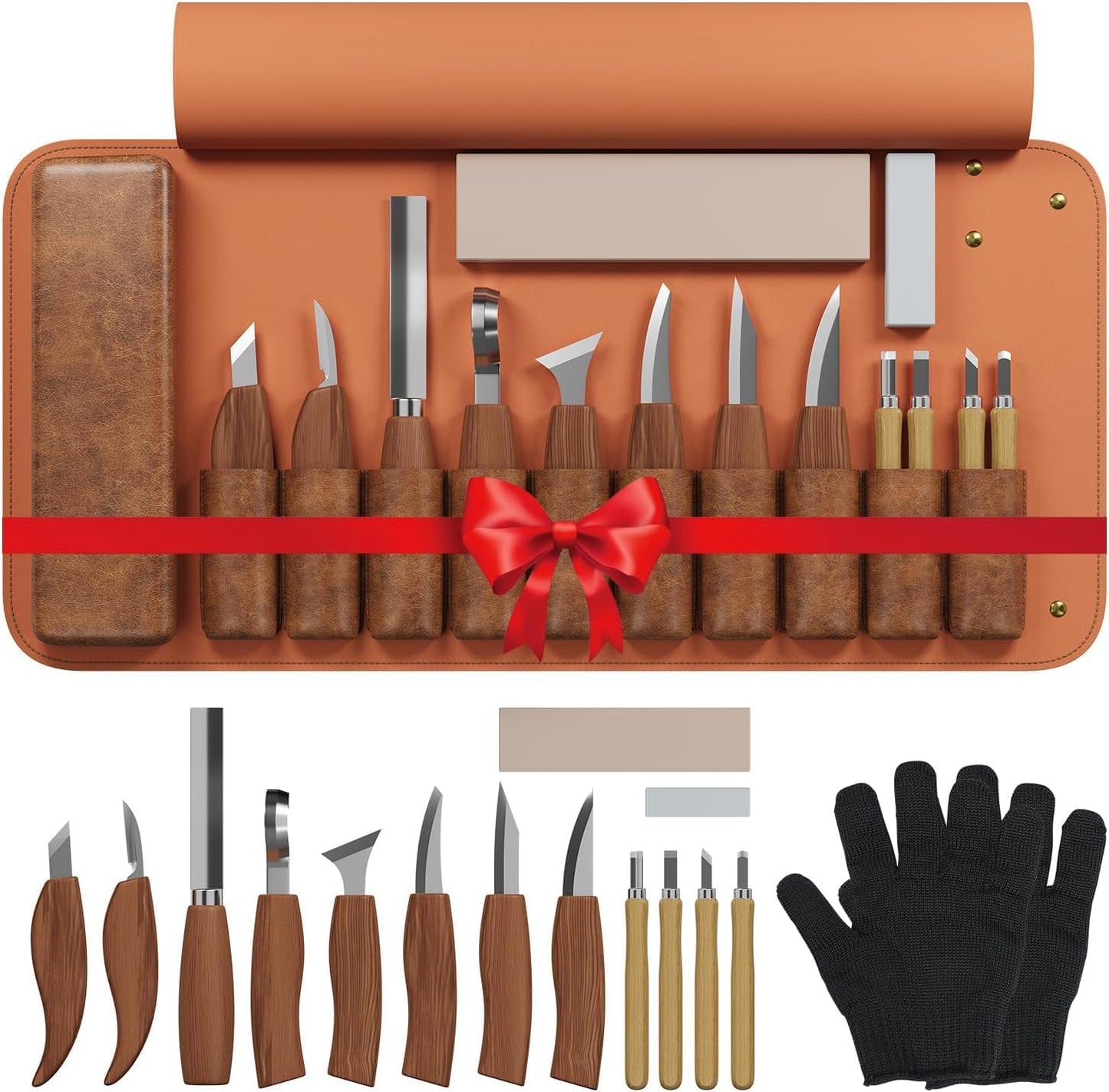 RexTact Wood Carving Kit 16PCS for Beginners and Experts