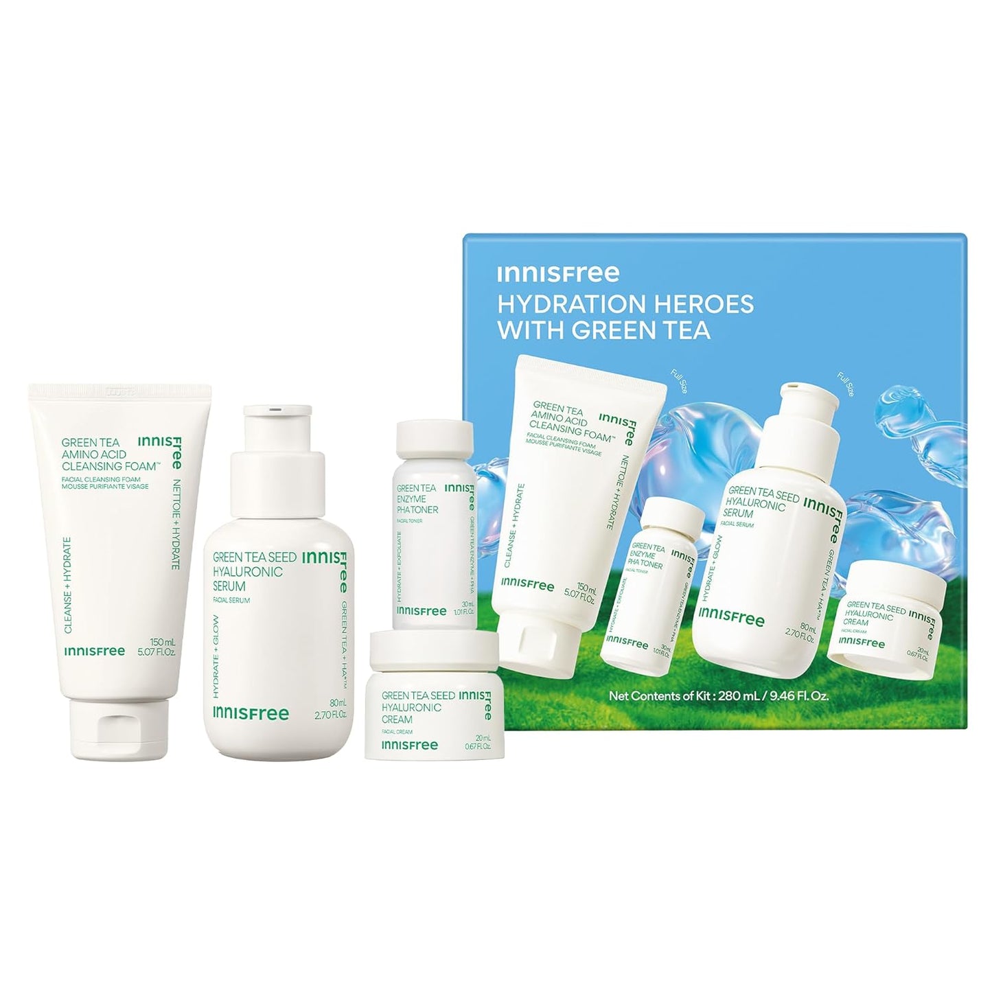 innisfree Green Tea Seed Hydrating Serum for Glowing Skin