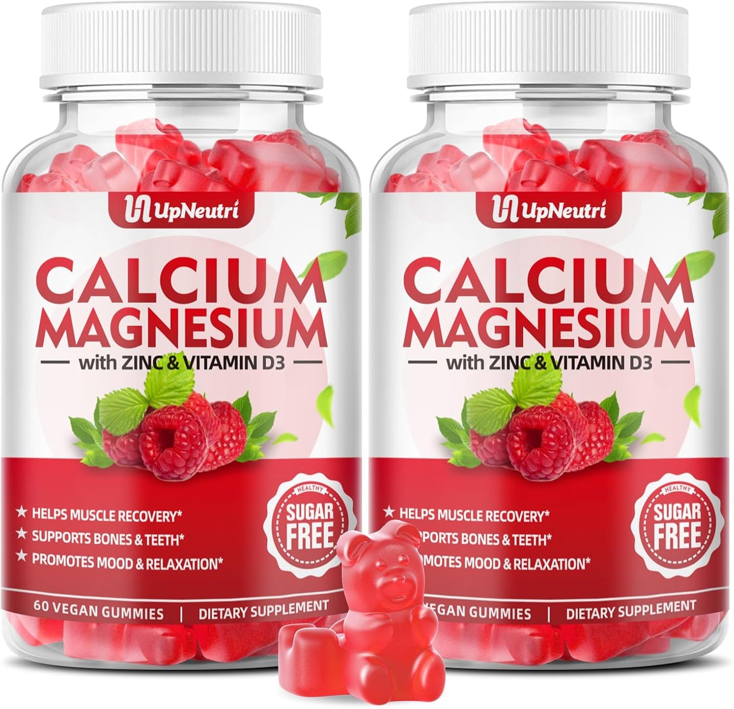 Calcium Magnesium Zinc Gummies with Vitamin D3 for Wellness