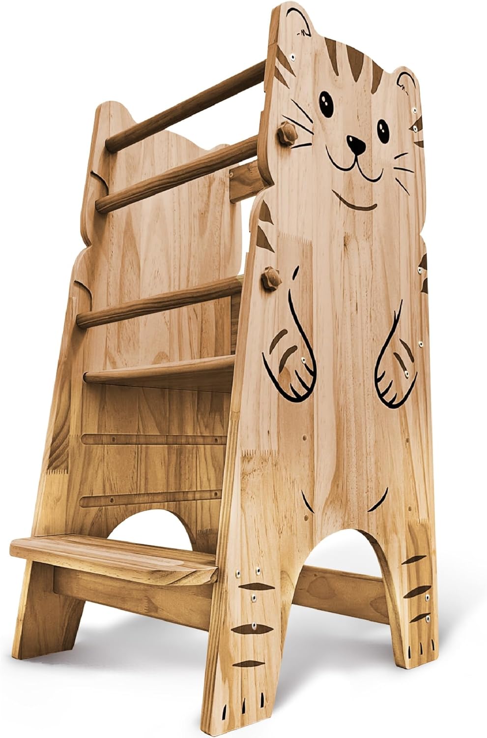 Shandra Kids Kitchen Step Stool for Toddlers - Adjustable Tower