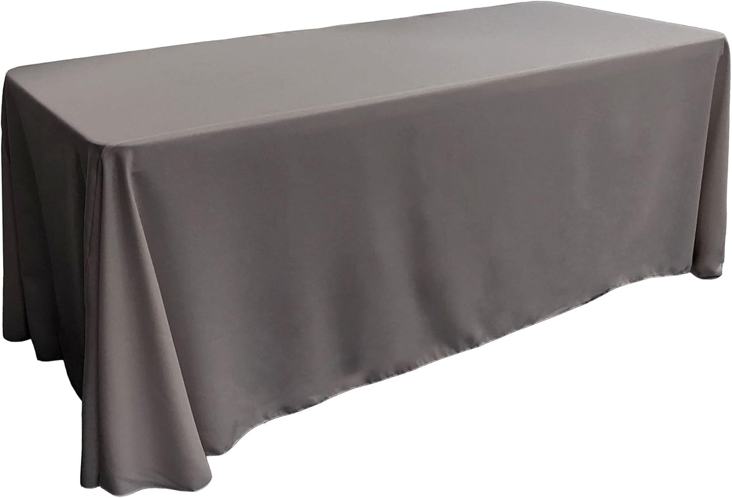 LA Linen Polyester Poplin Washable Tablecloth for Events and Dining