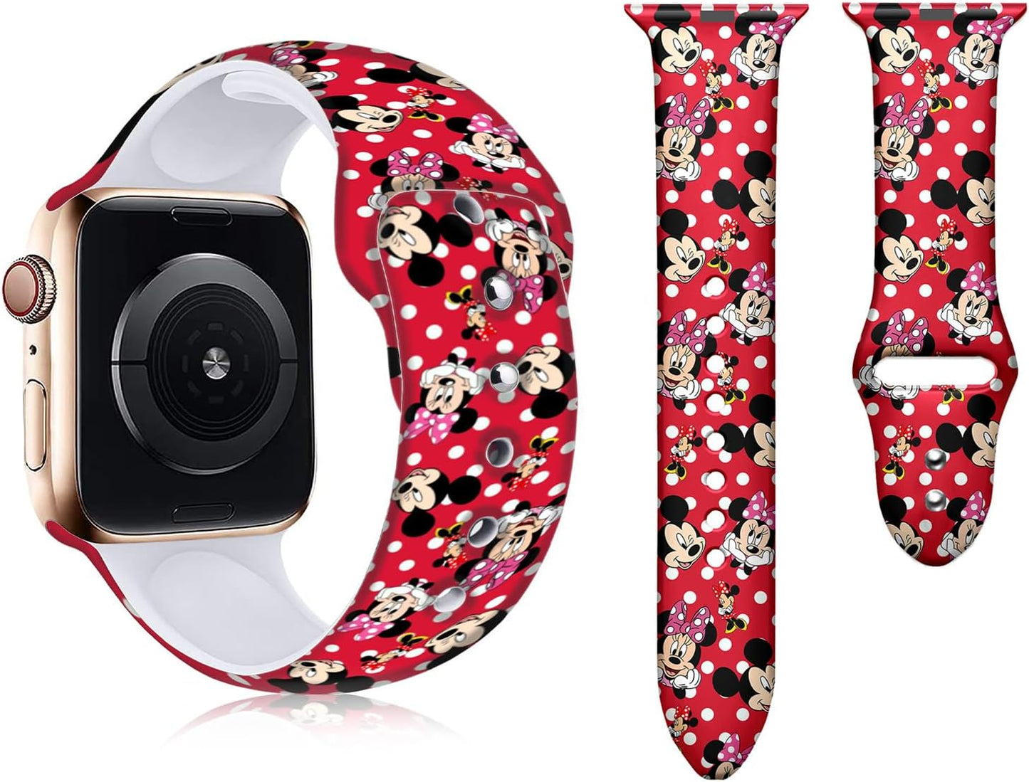 Cute Cartoon Bands for Apple Watch - Silicone Strap for Women