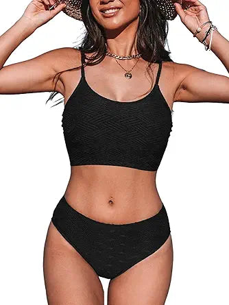 CUPSHE Women's Bikini Sets Two Piece Swimsuit for Summer Fun
