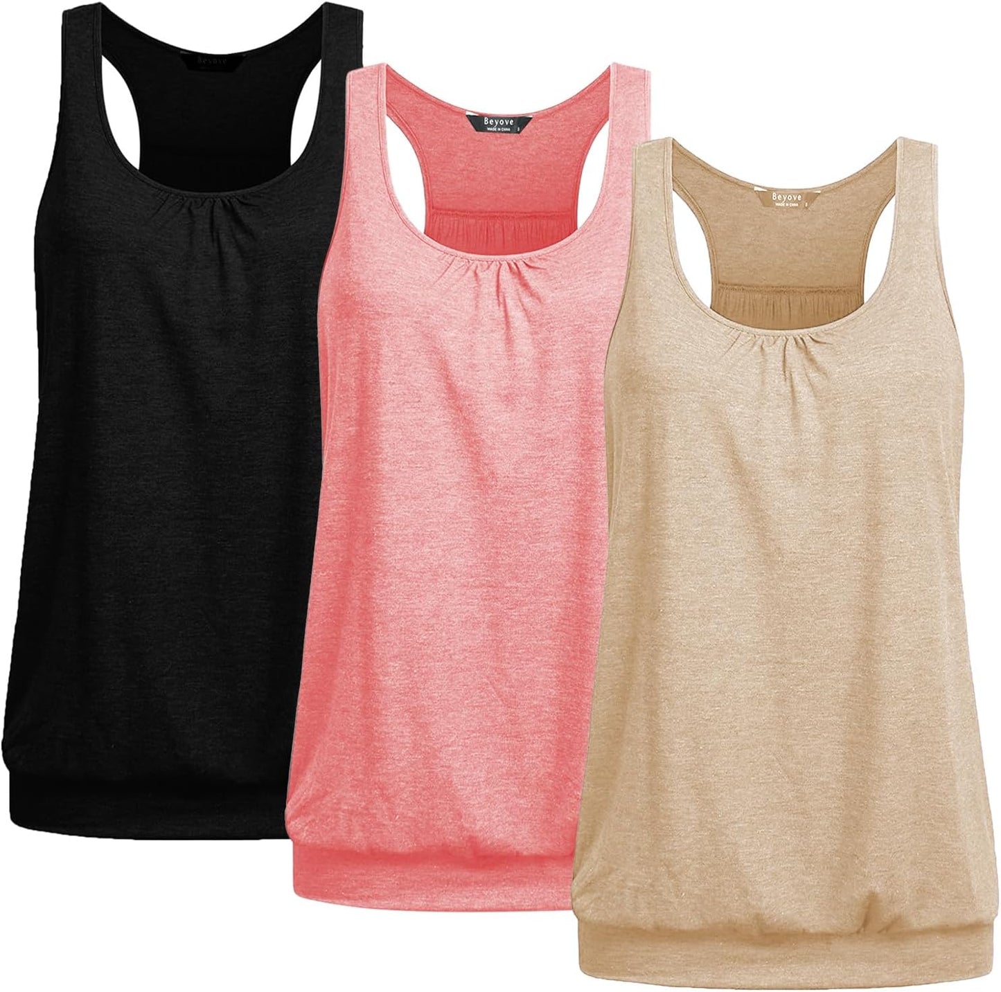 Beyove Racerback Tank Tops for Women - Perfect for Yoga & Fitness