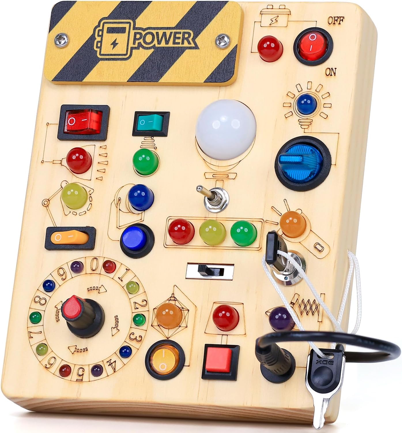 iHarPro LED Busy Board: Montessori Sensory Fun!
