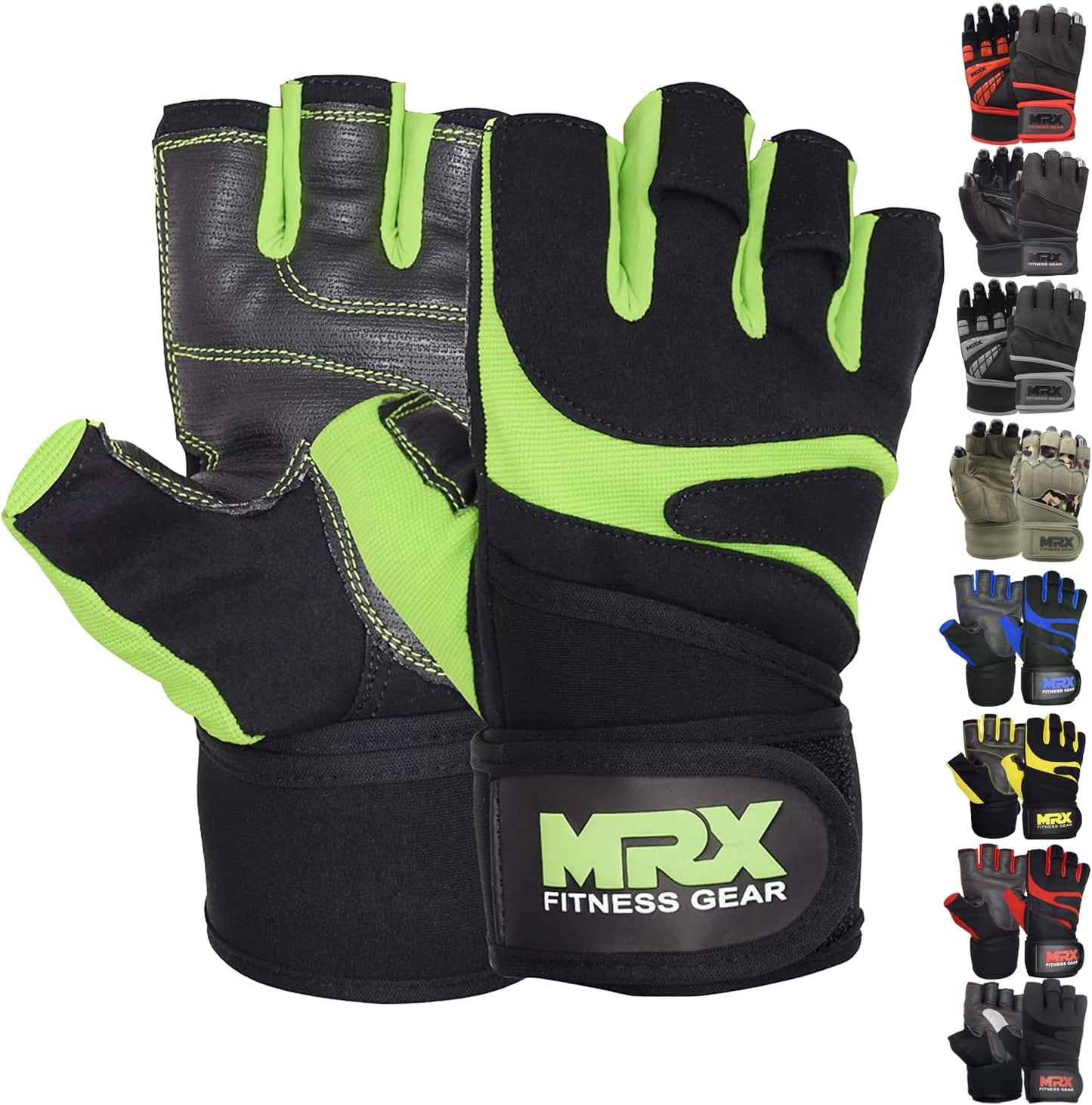 MRX Men's Weightlifting Gloves - Superior Wrist Support
