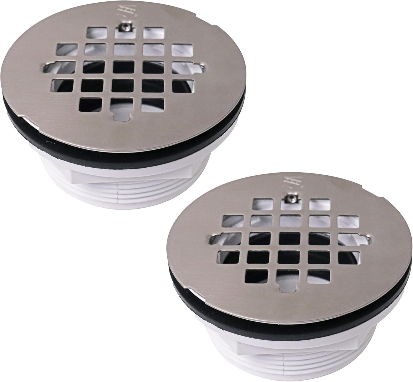 Westbrass D206P-2-07 2in No-Caulk PVC Compression Shower Drain