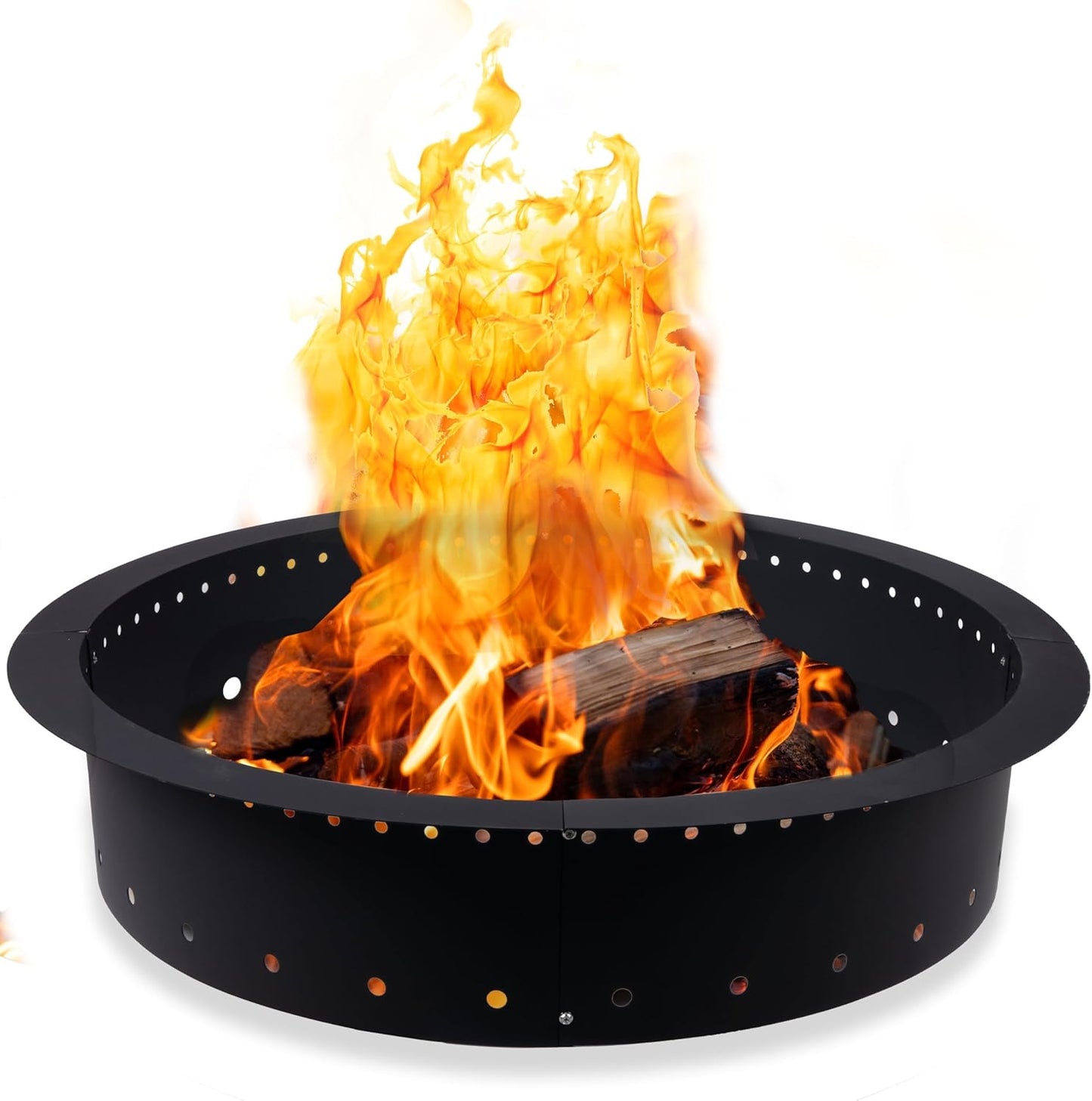 Heavy Duty 48 Inch Fire Pit Ring for Smokeless Outdoor Fun