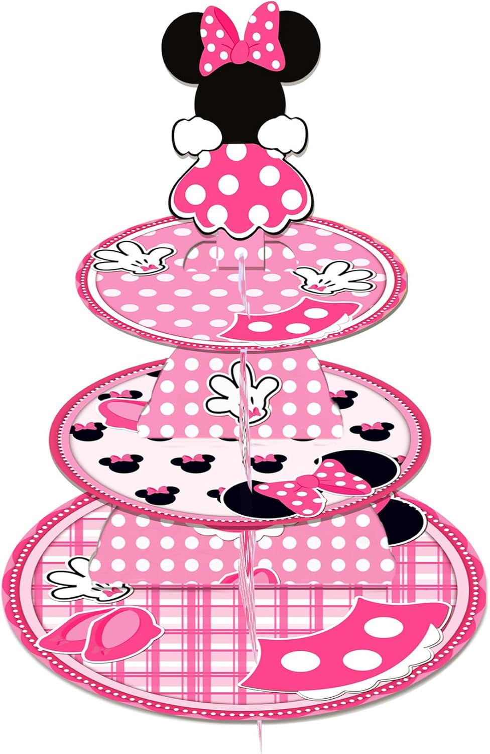 Pink 3-Tier Cupcake Stand for Stunning Party Decor