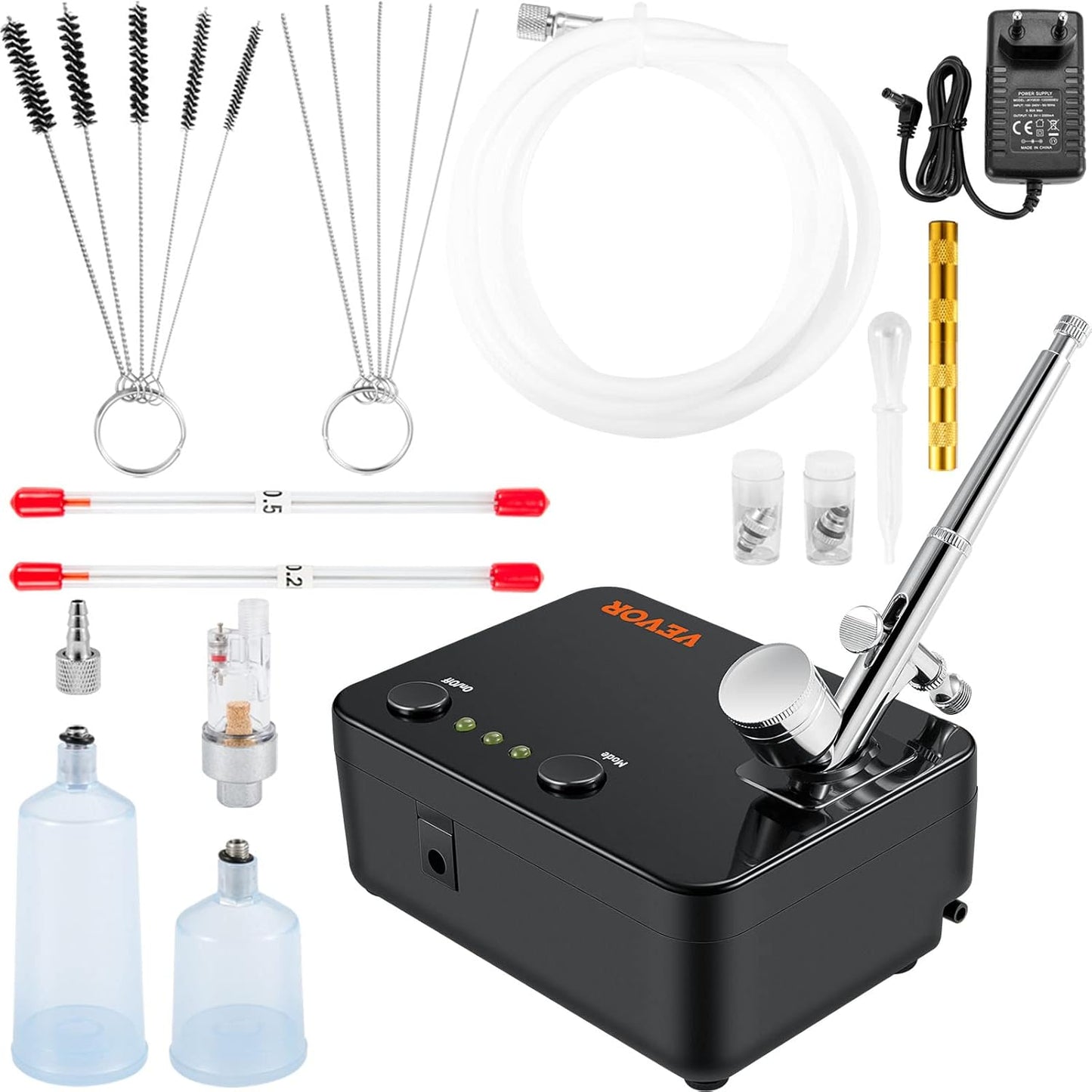 Portable Dual-Action Airbrush Kit for Art & More
