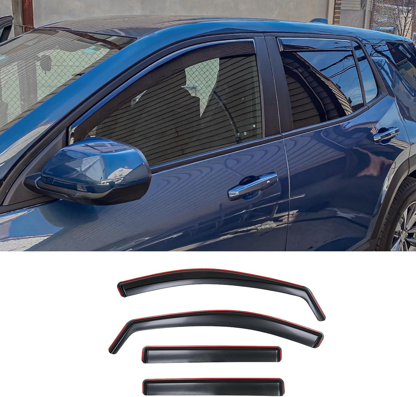 Visor Rain Guards for 2025 2026 Chevrolet Equinox - 4PCS Set