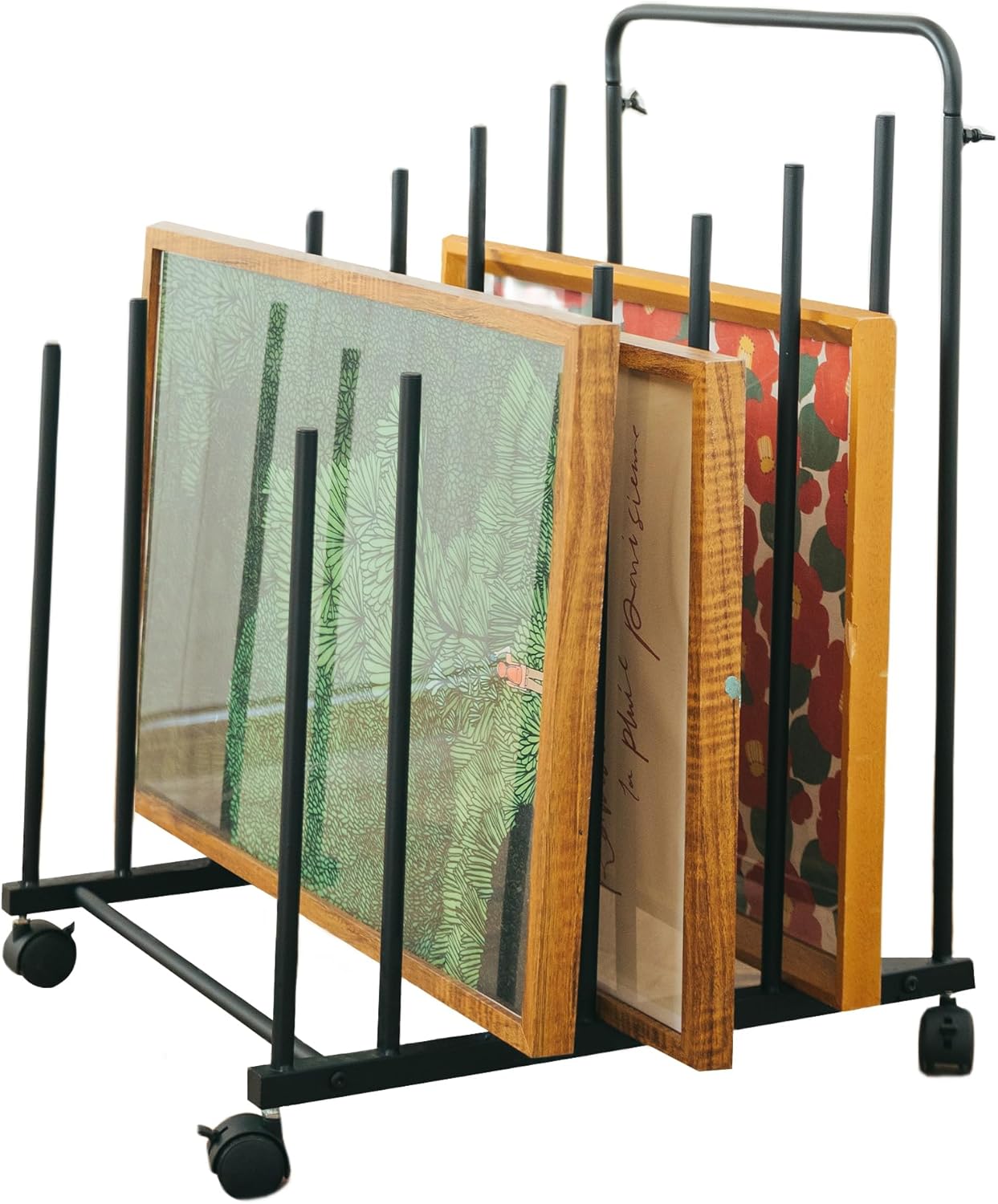 GENMOUS Art Storage Rack with Caster Wheels for Easy Mobility