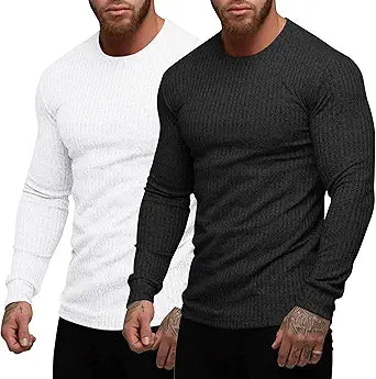 COOFANDY Men's Muscle T-Shirt 2 Pack for Gym and Casual Wear