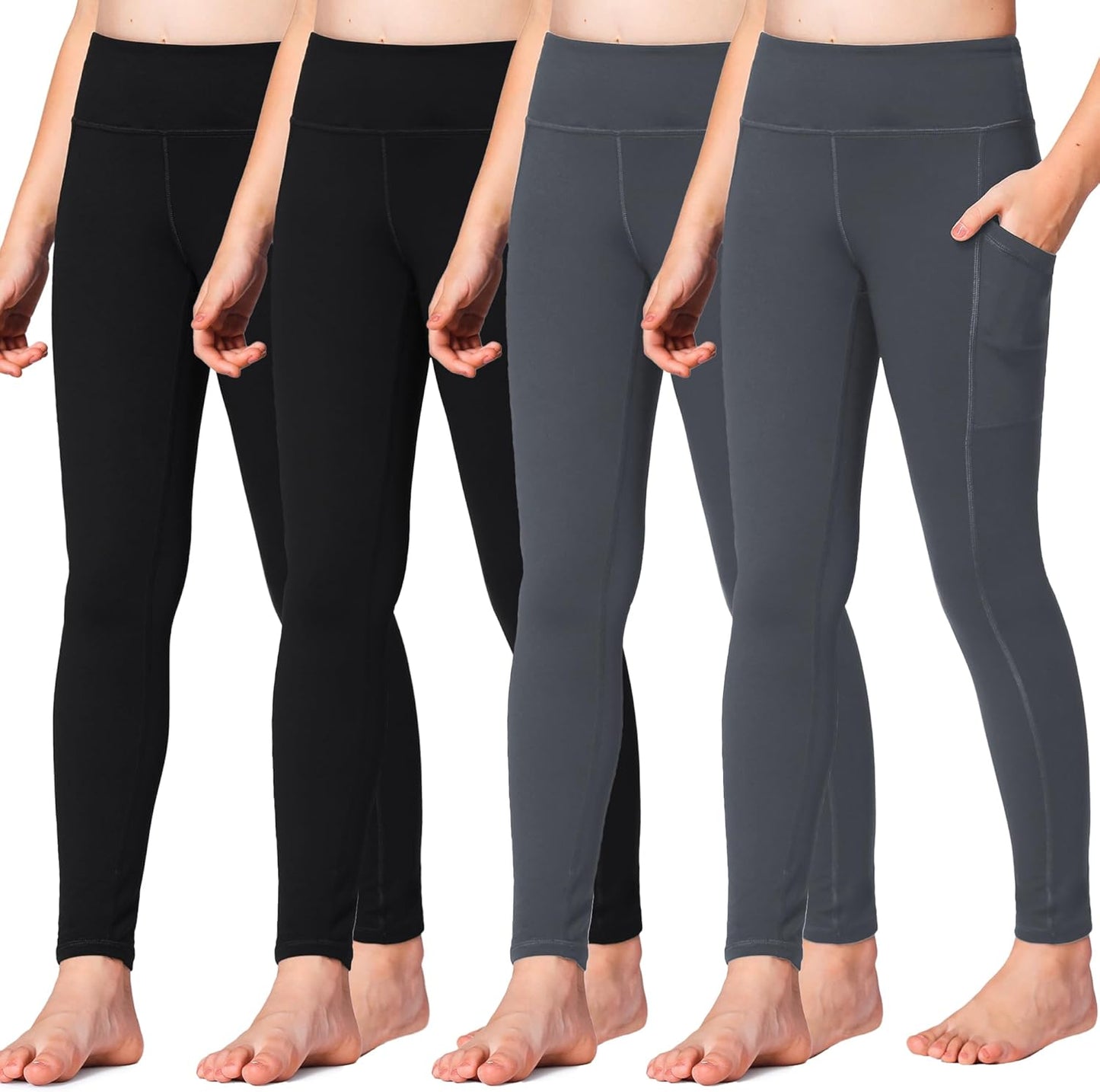 Stelle Girls' Athletic Leggings for Dance, Yoga, and Running