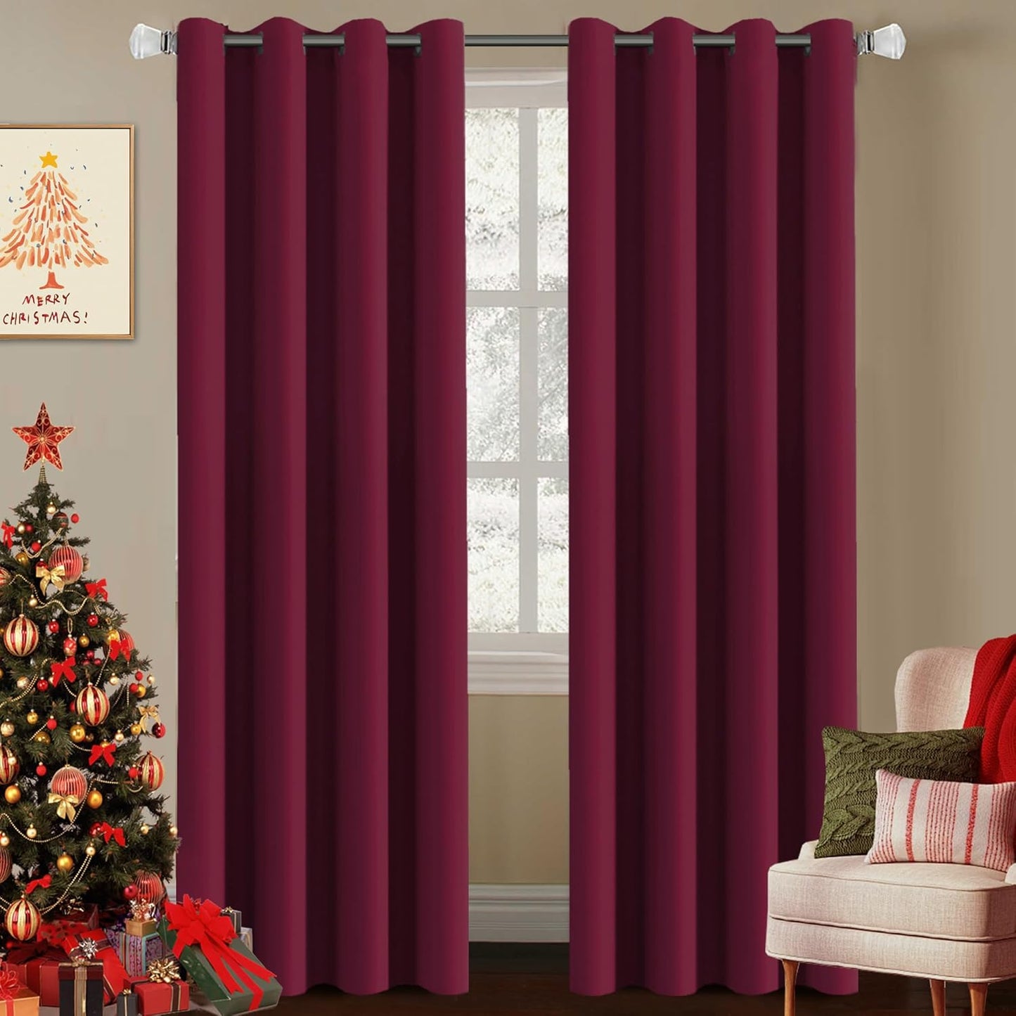 H.VERSAILTEX Premium Blackout Curtains for Bedroom Decor