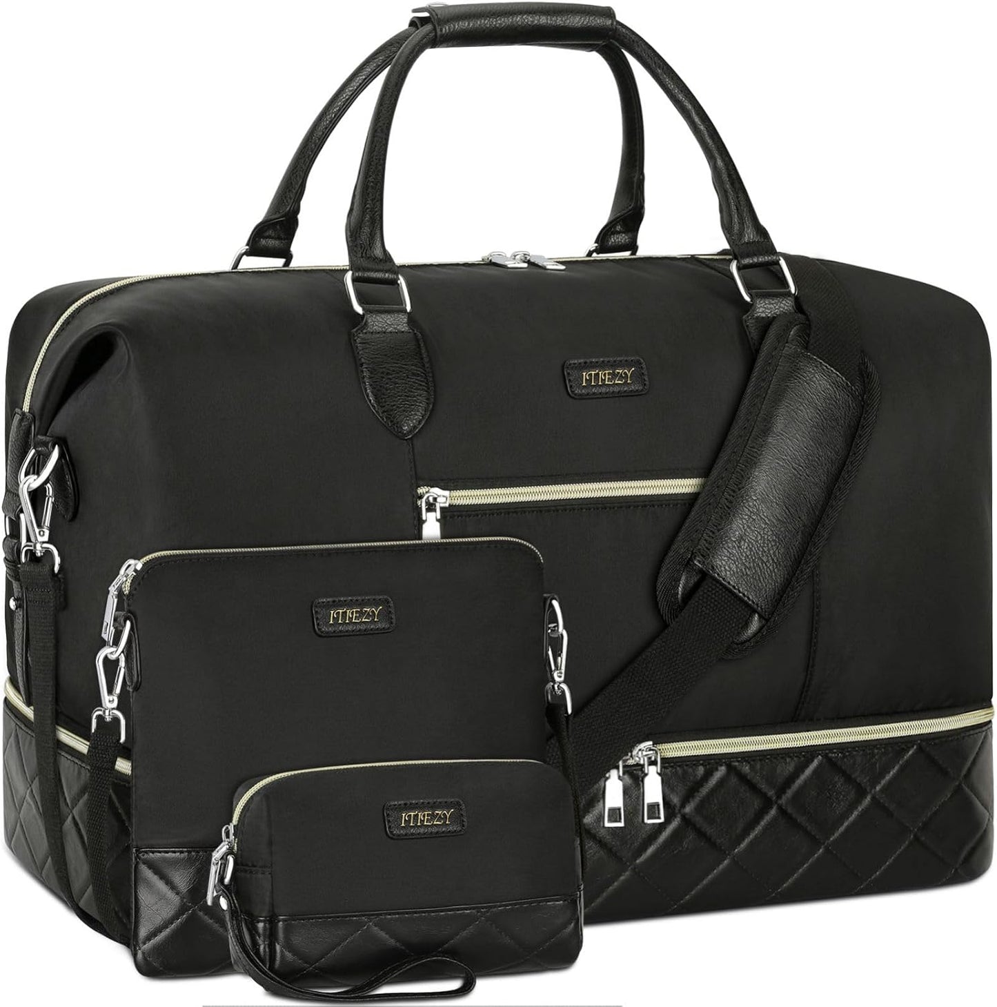 Weekender Bag for Women with Shoe Compartment and Large Capacity