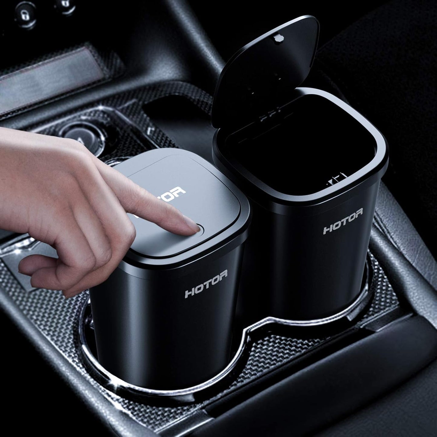 HOTOR Car Trash Can with BONUS Bags - Versatile Solution for Clean Spaces! - 2 Packs