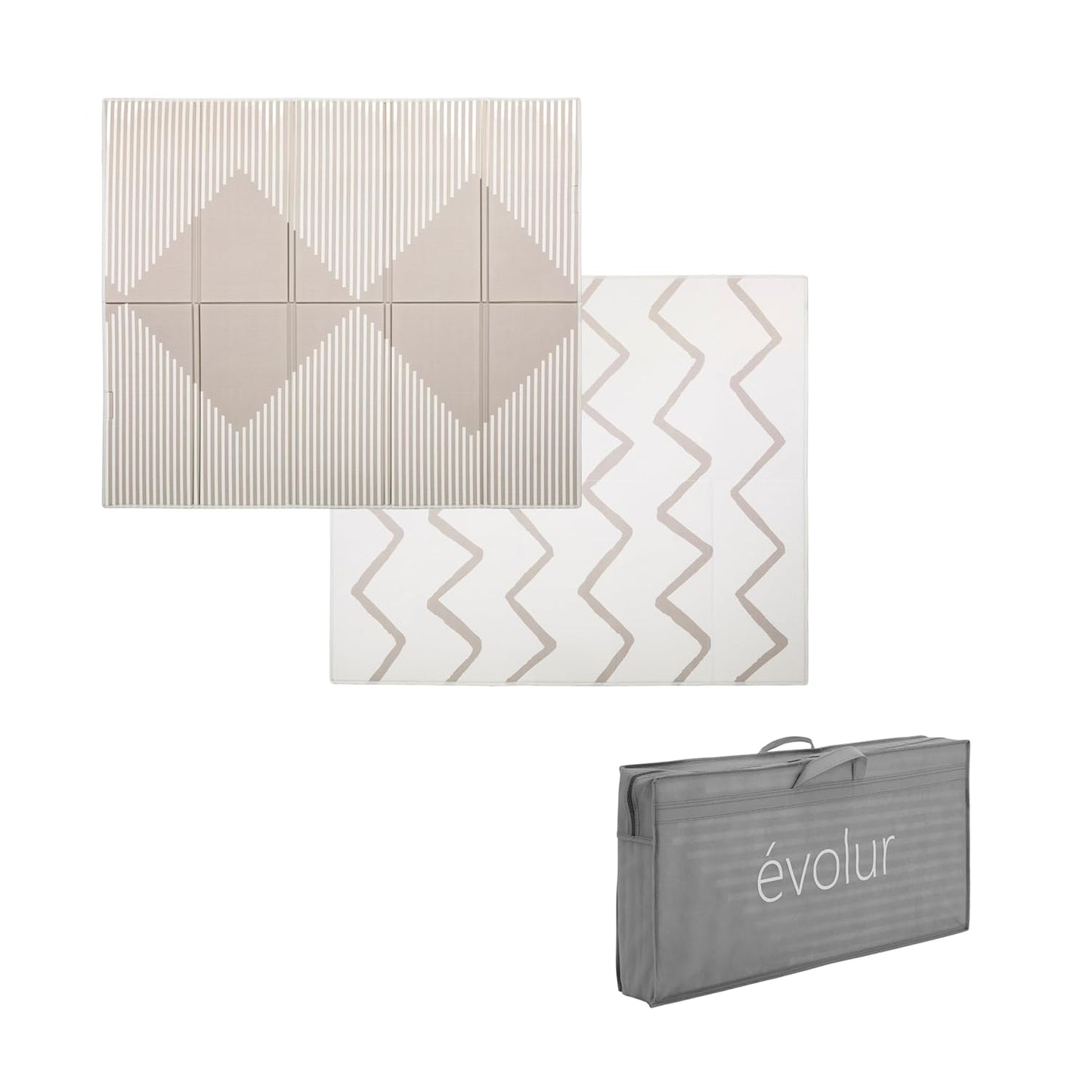 Evolur CozyCush Reversible Playmat - Non-Toxic & Portable
