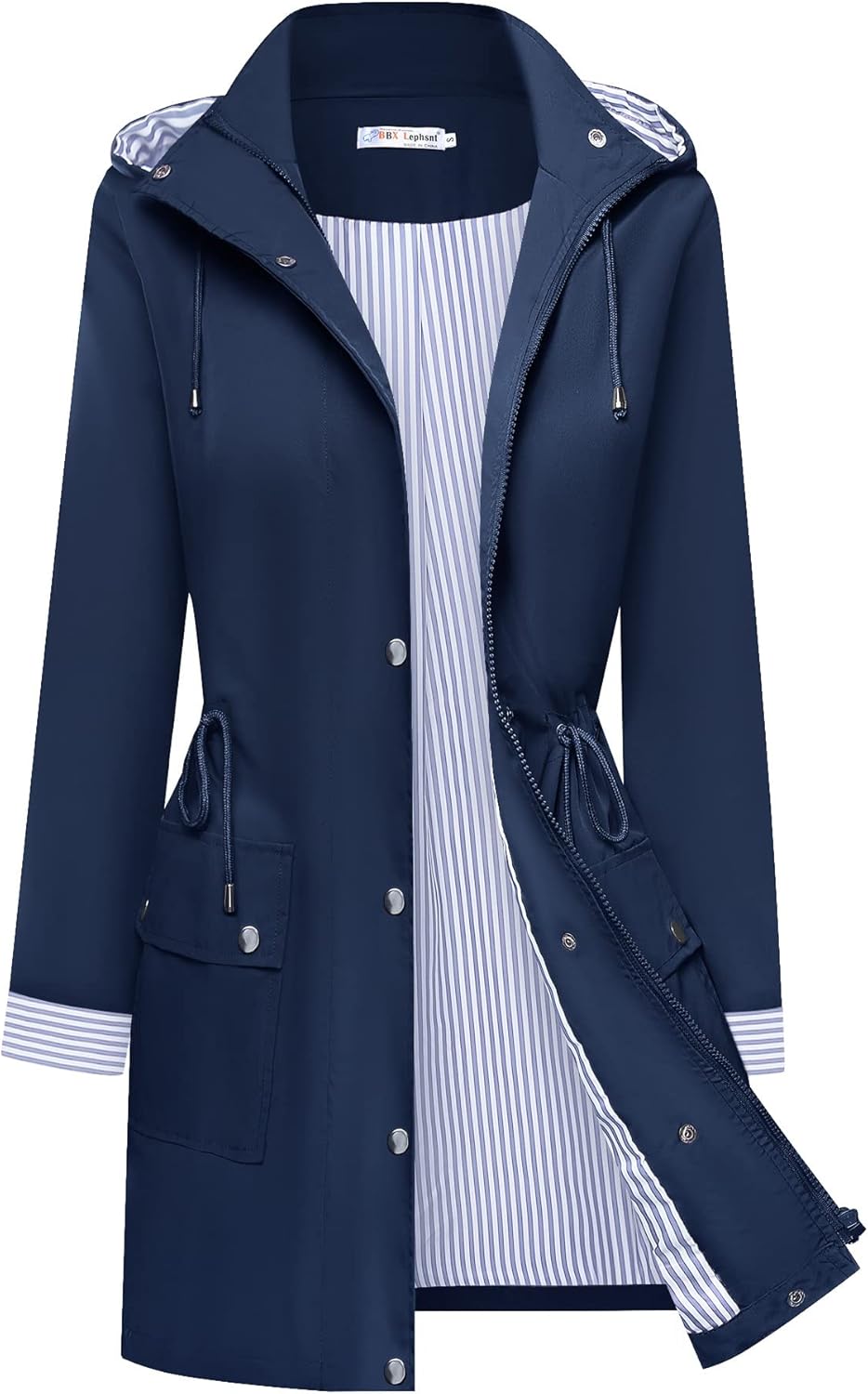 BBX Lephsnt Rain Coats for Women - Waterproof Windbreaker