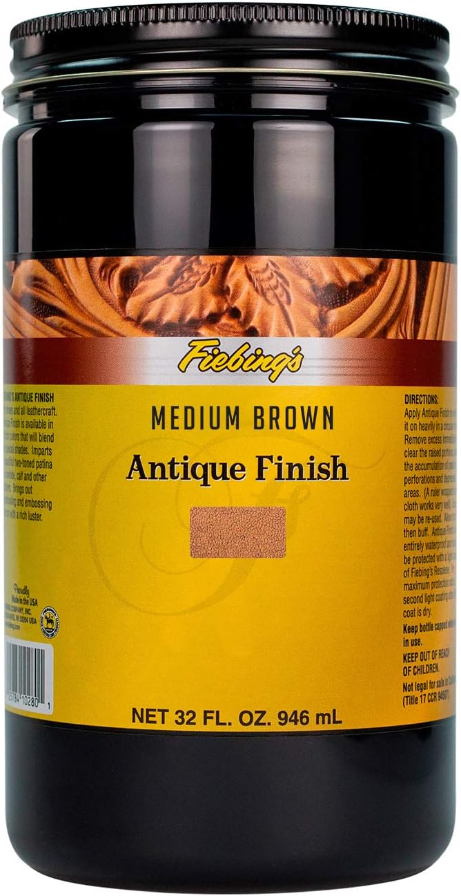 Fiebing's Antique Finish for Leathercrafts - Perfect Accent