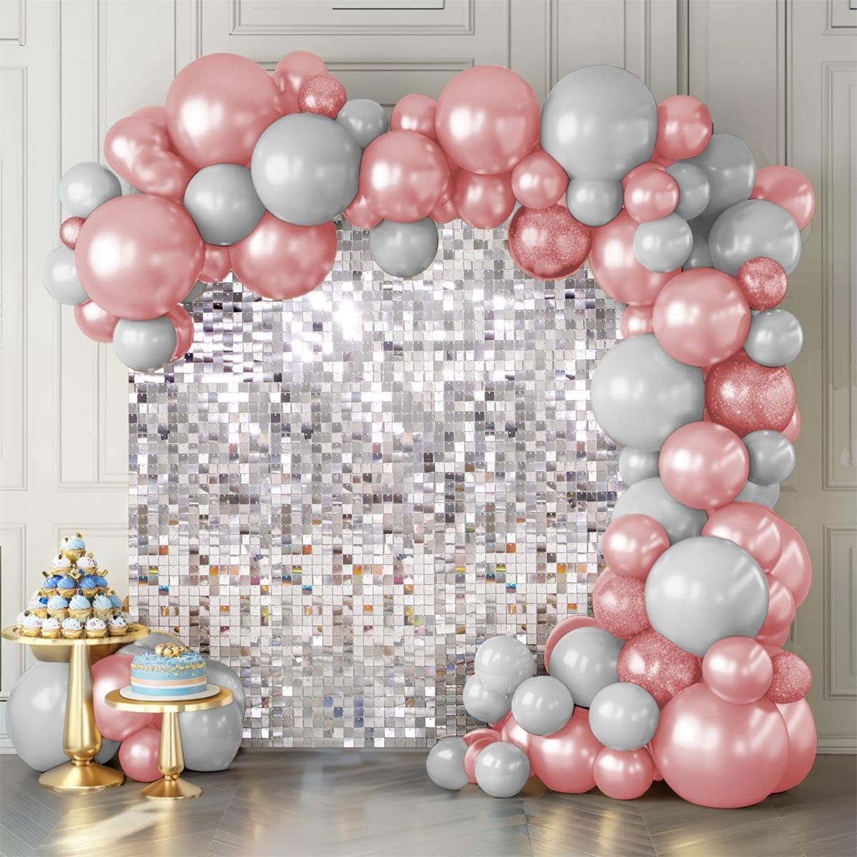 Shimmer Wall Backdrop Silver Panels for Stunning Events