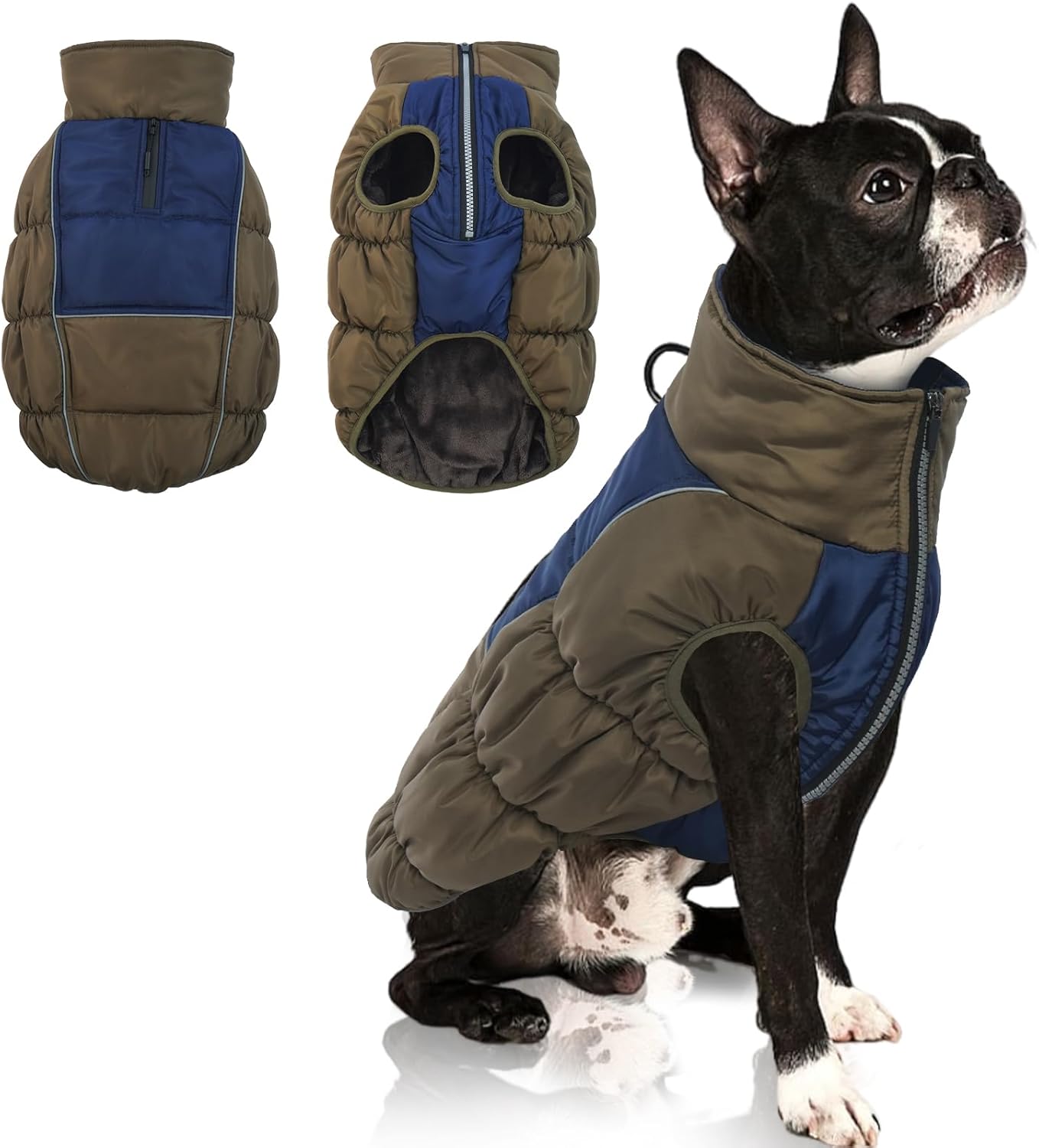 IECOii Windproof Waterproof Dog Coat for Large Dogs - Warm Vest