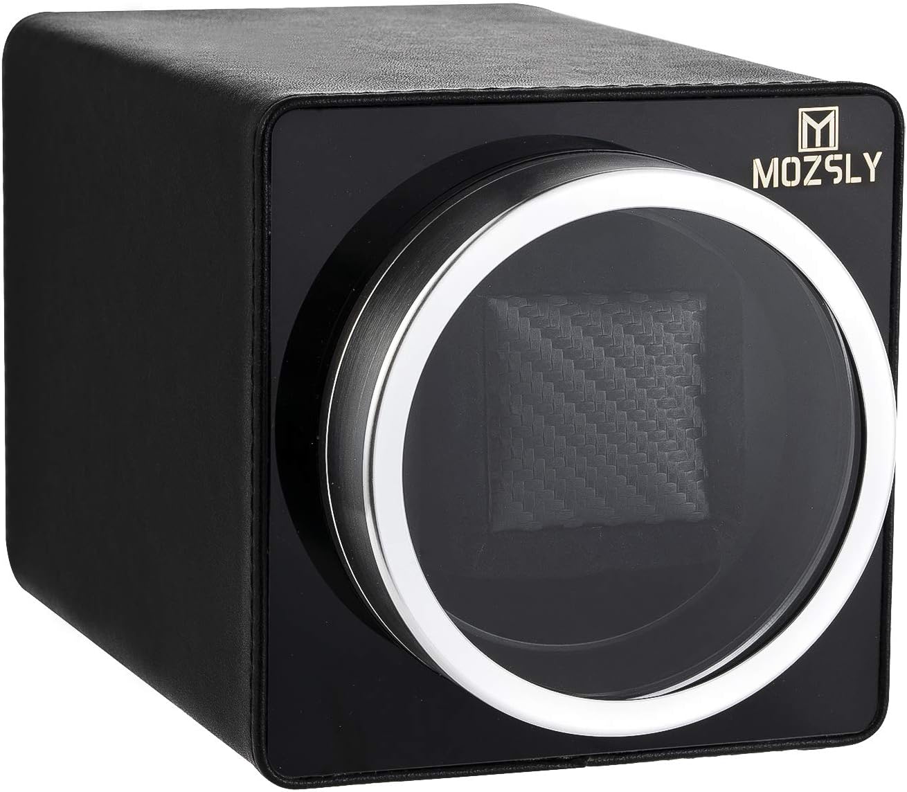 Single Automatic Watch Winder: 12 Rotation Modes Quiet Motor Leather