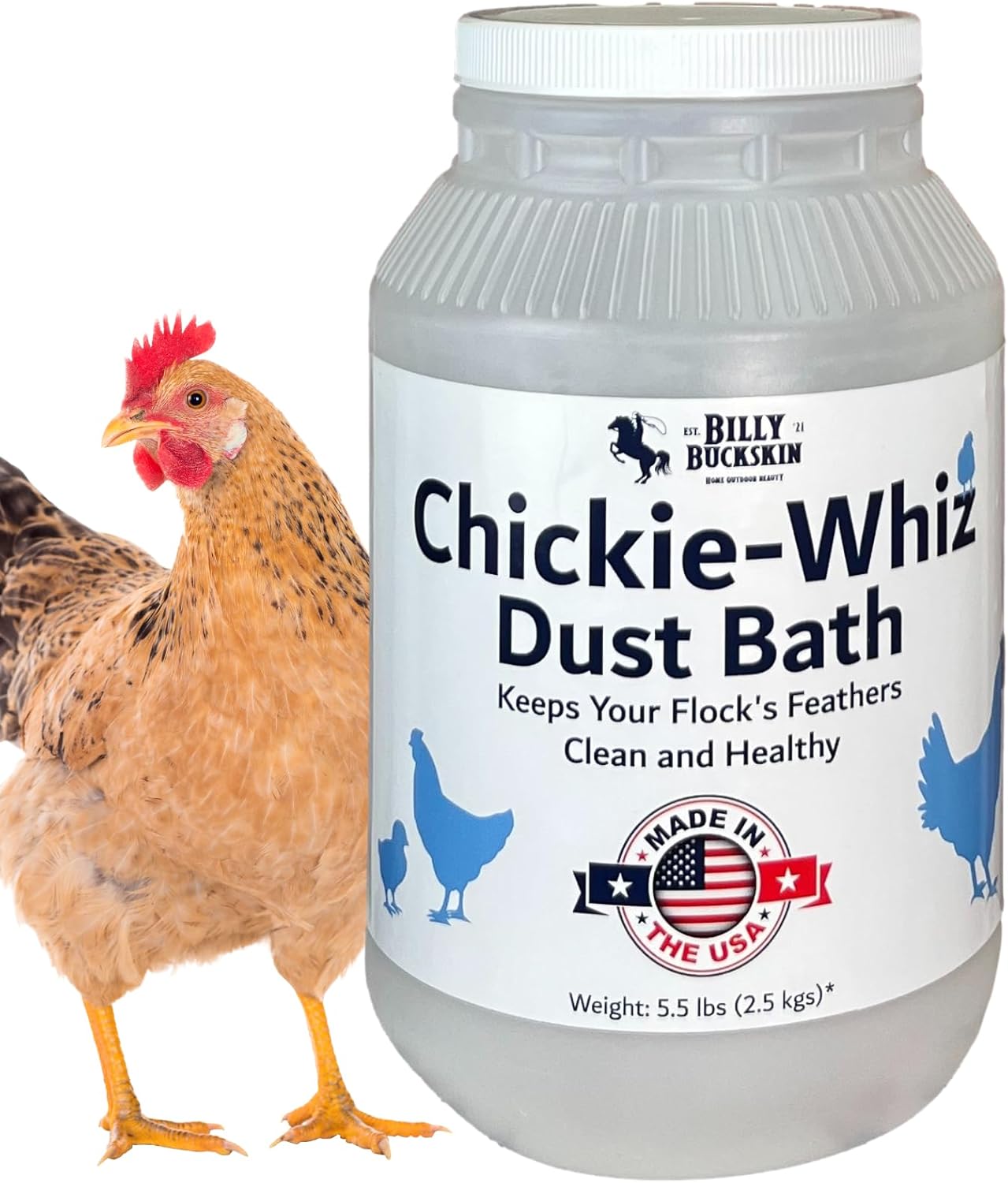 Natural Chick Dust Bath - Healthier Eggs & Coop Care by Billy Buckskin