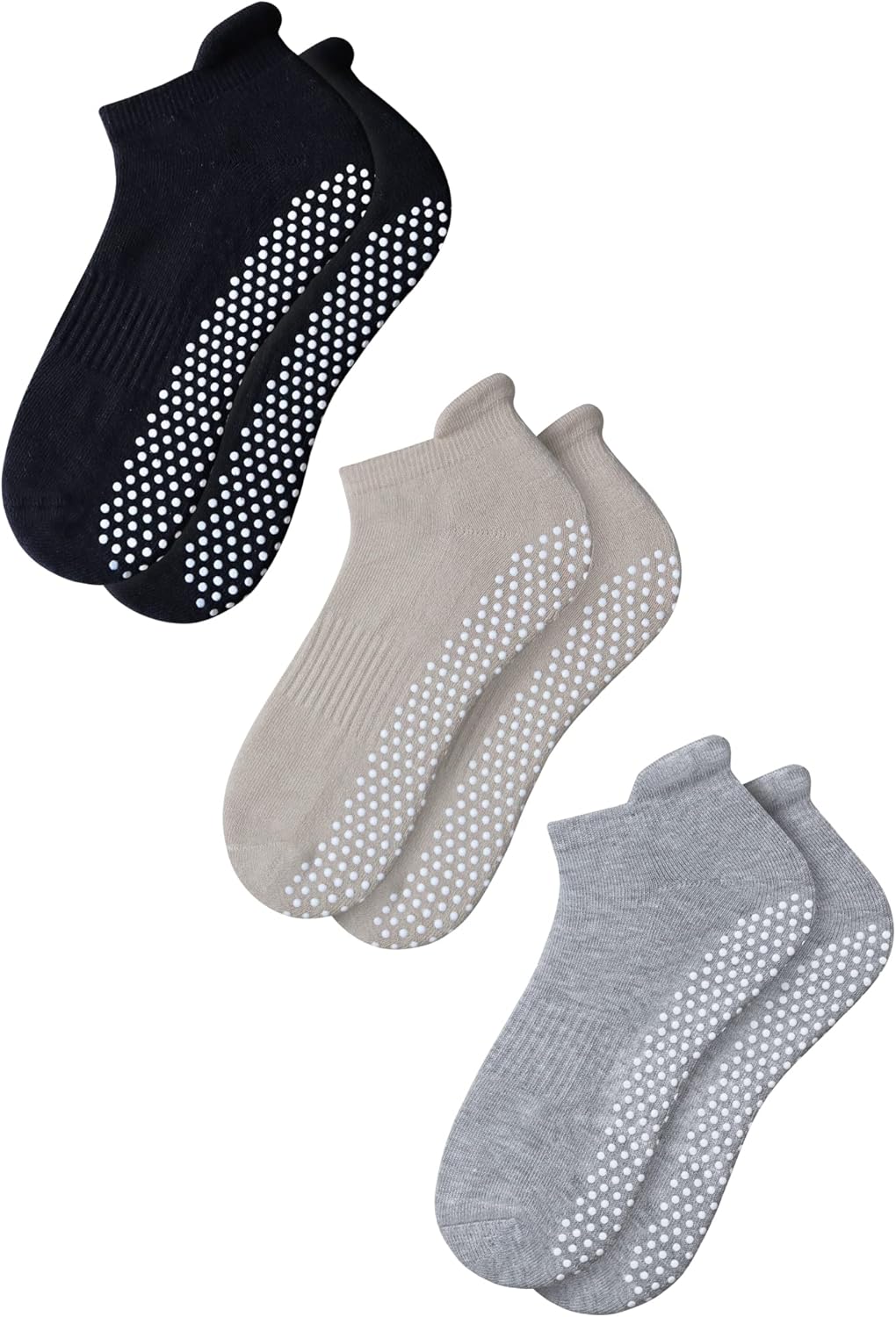 Non-Slip Gripped Barre Yoga Socks - Adults