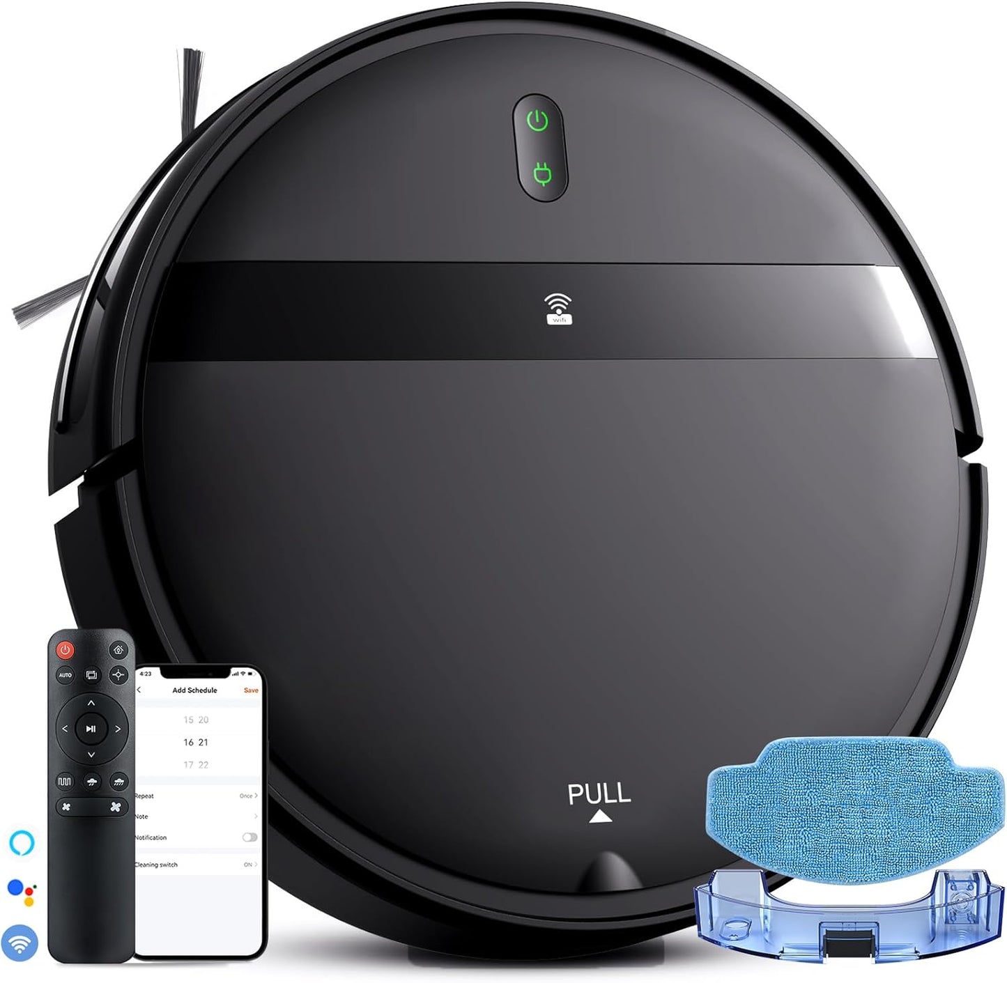 Smart Robot Vacuum & Mop: Self-Charging, Strong Suction
