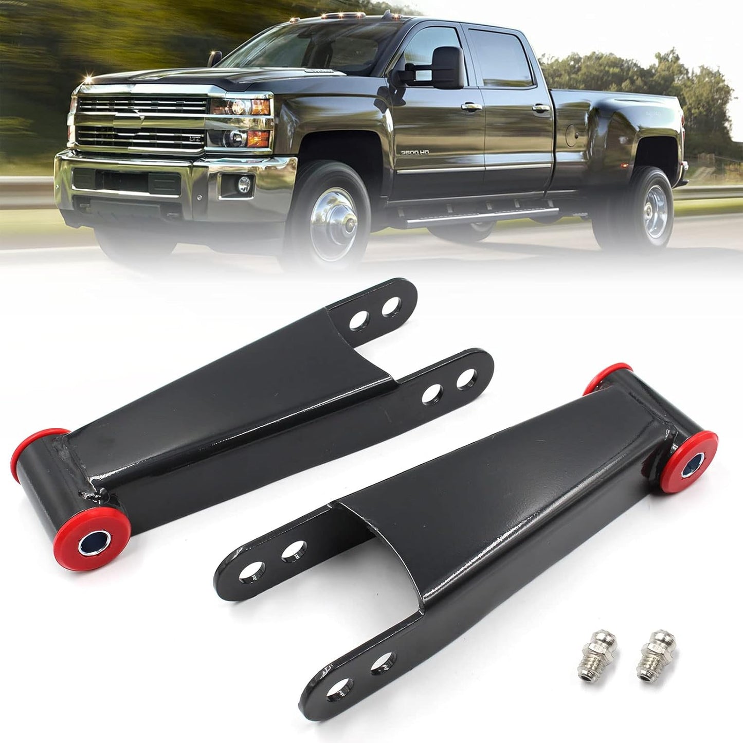 Nakuuly Rear Drop Lowering Shackle Kit for Chevy Silverado & GMC
