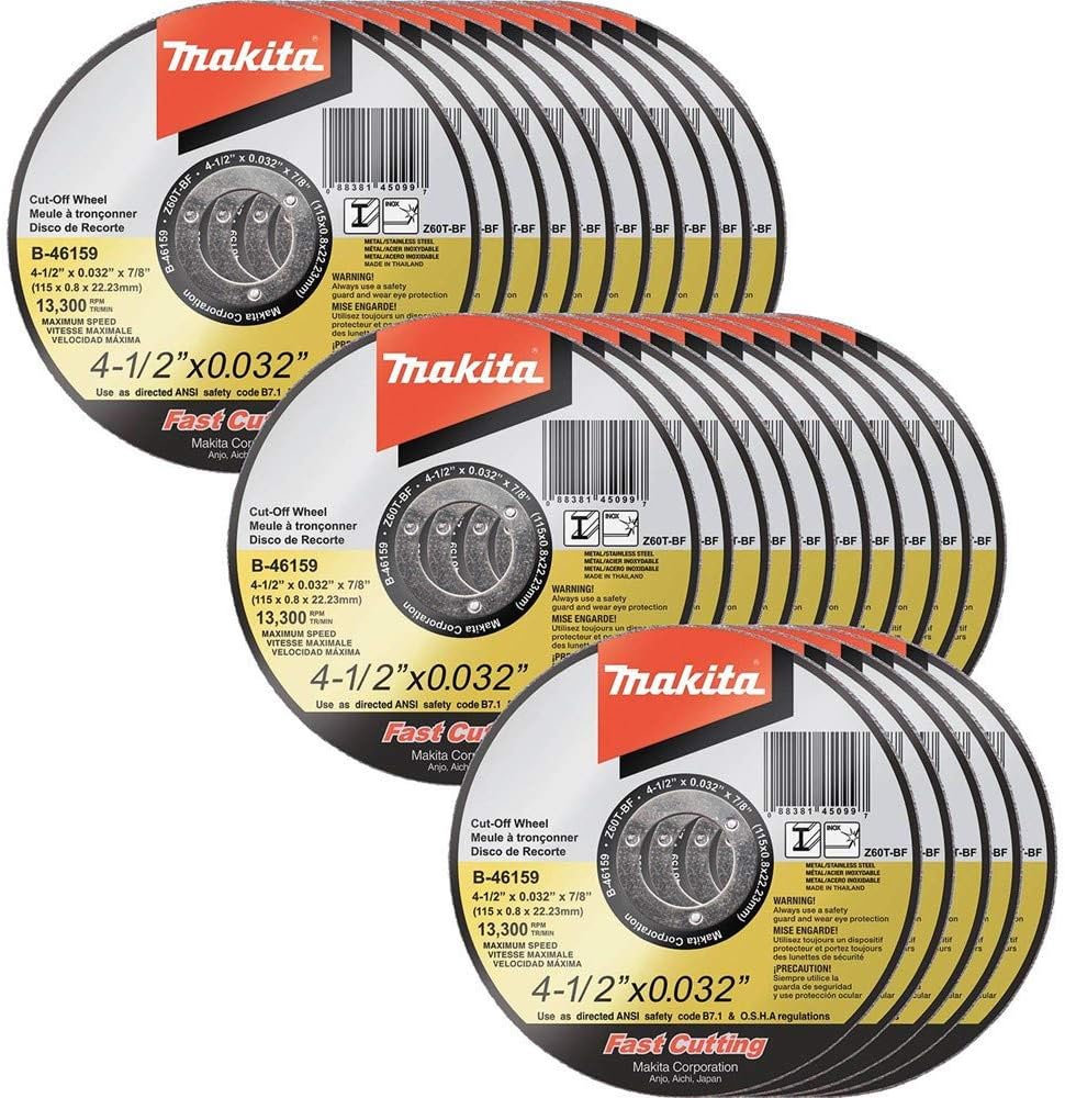 Makita B-46159-25 Ultra Thin Cut-Off Wheel for Metal Cutting